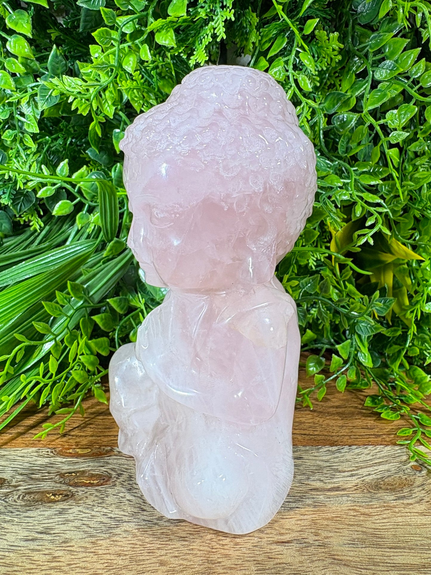 Rose Quartz Baby Buddha | Gentle Protection • Heart Balance • Soft Strength