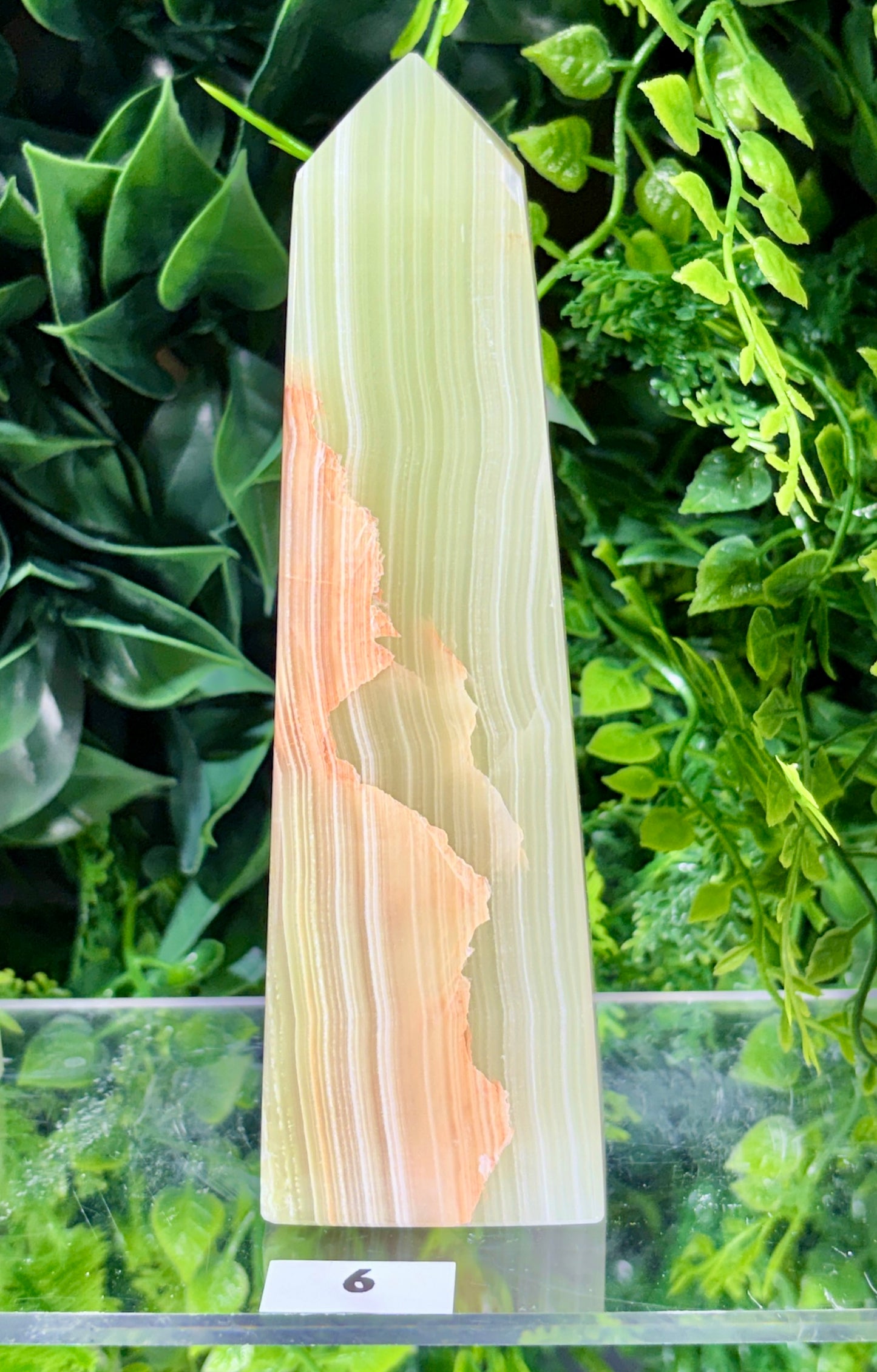 Natural Banded Onyx Towers Grounding • Confidence • Calm Energy