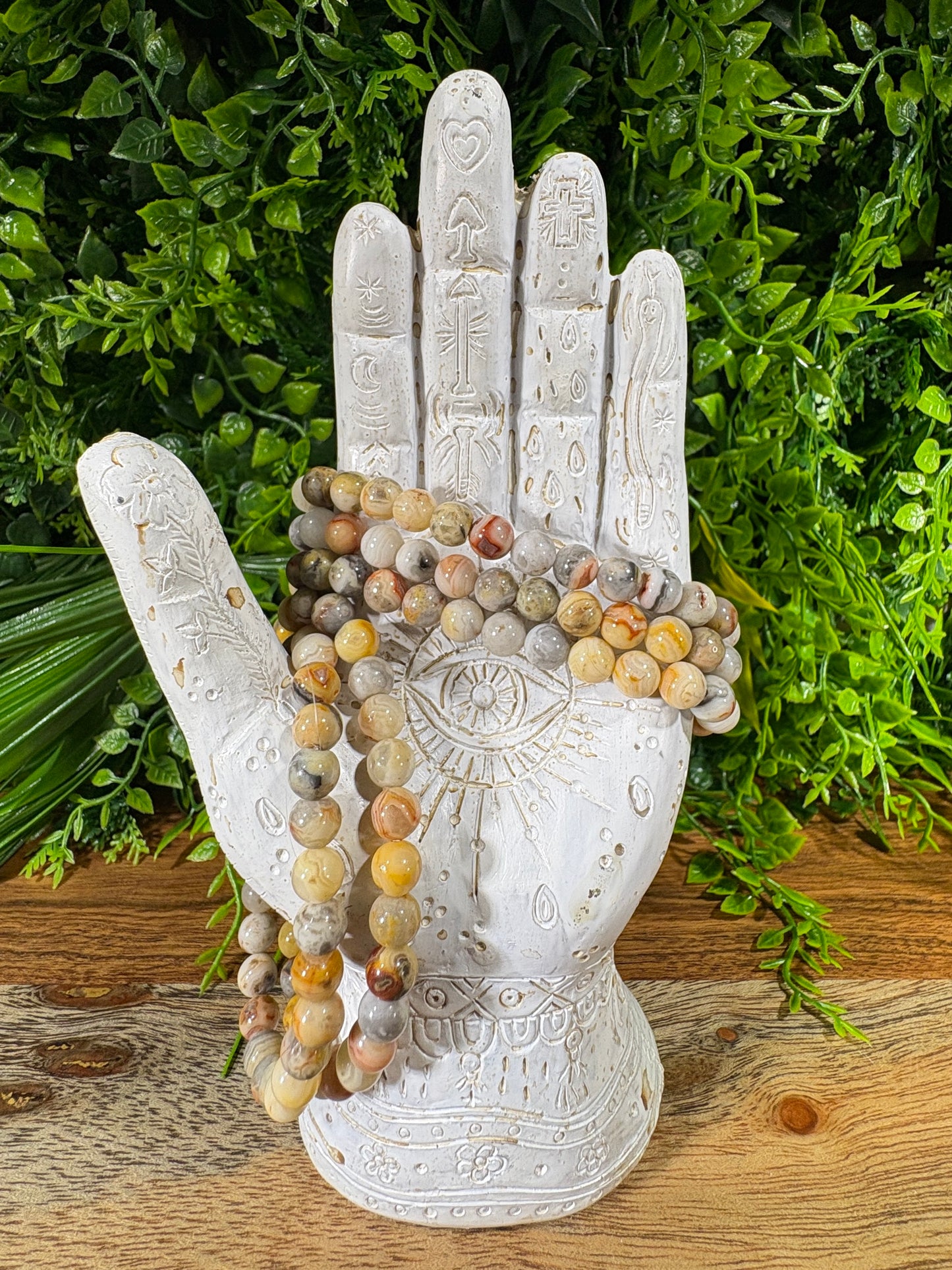 Crazy Lace Agate Bracelet 6mm & 8mm Natural Stone Bracelet – Joy • Protection •  Grounding |