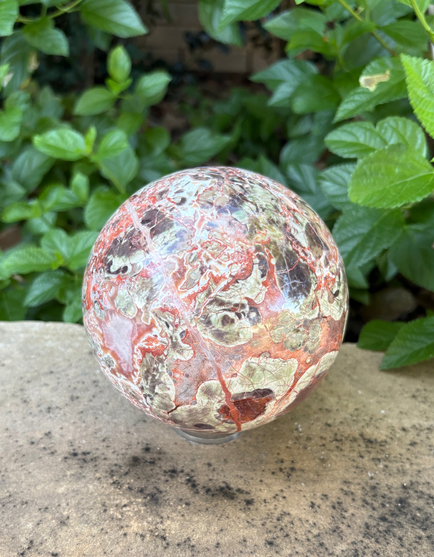 Large Money Agate Sphere - 115 mm - 5 lbs - Abundance • Prosperity • Growth