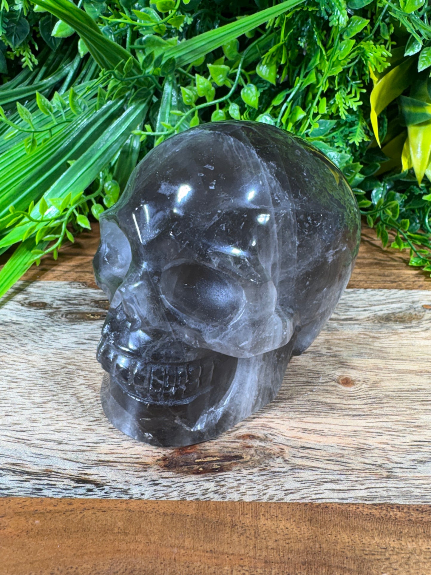 Smoky Quartz Skull - Grounding • Protection • Release