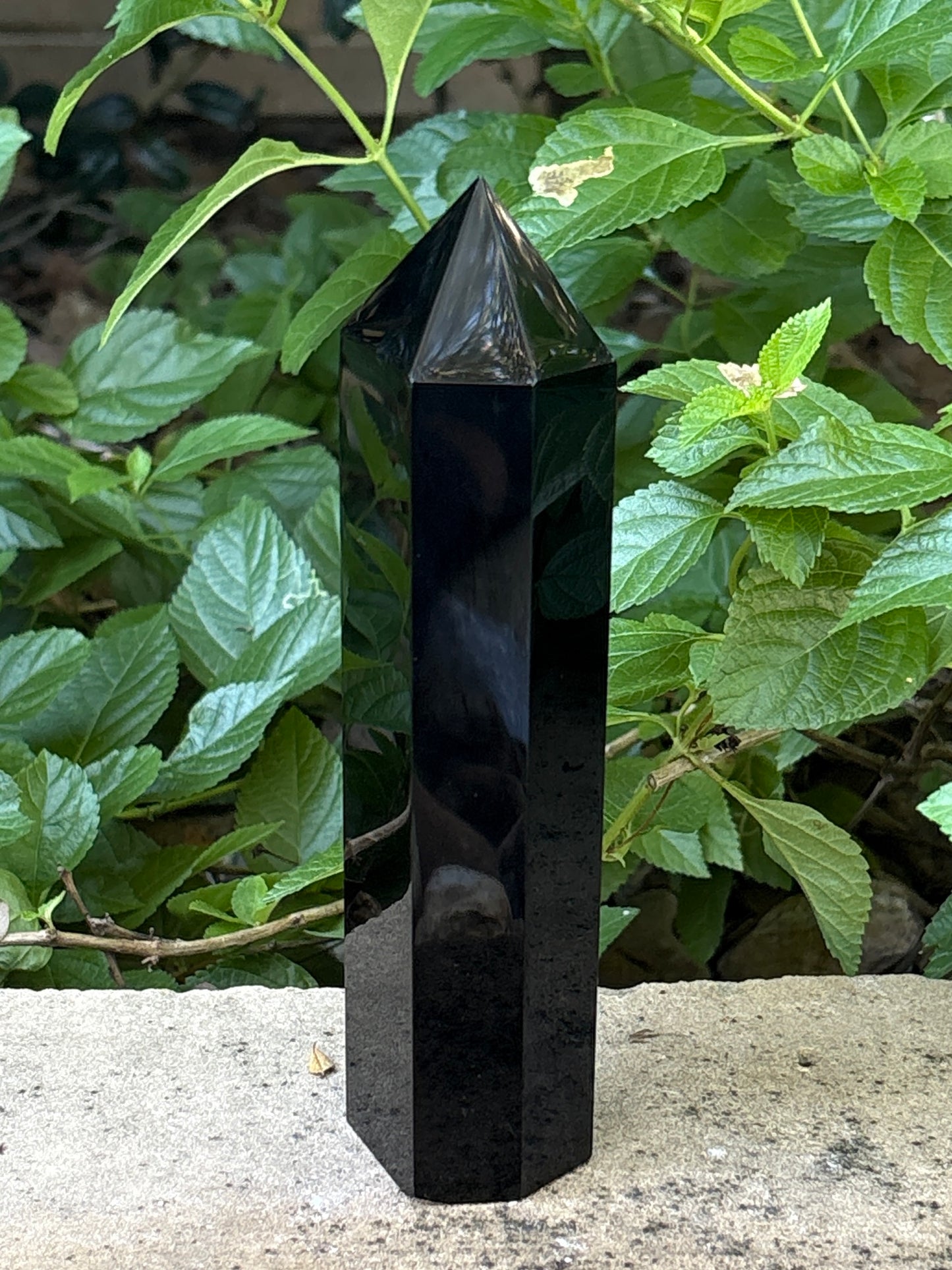 Black Obsidian Tower 1.1 lbs. – Protection • Cord Cutting • Grounded Strength