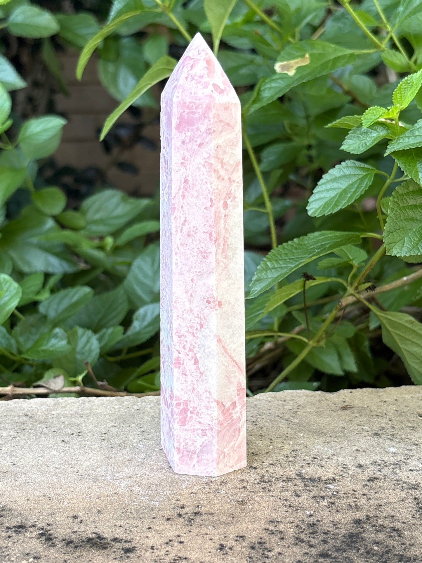 6.25" PINK OPAL TOWER - Nurturing • Self-Acceptance • Harmony