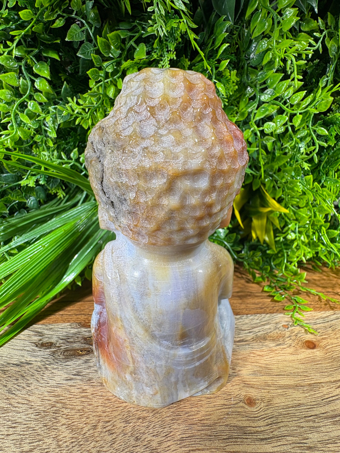 Multicolor Banded Agate Buddha - Grounding • Balance • Inner Peace