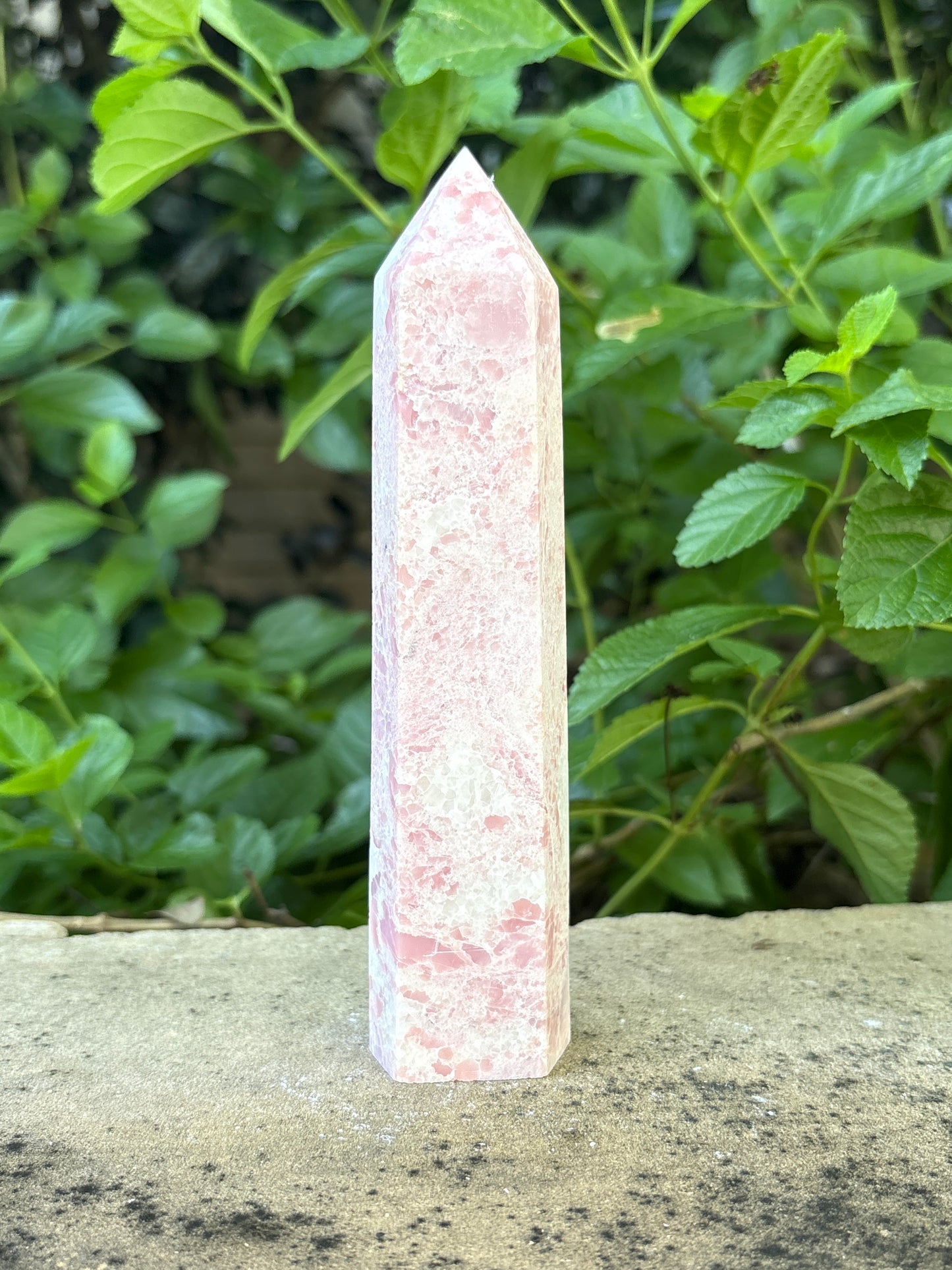 6.25" PINK OPAL TOWER - Nurturing • Self-Acceptance • Harmony