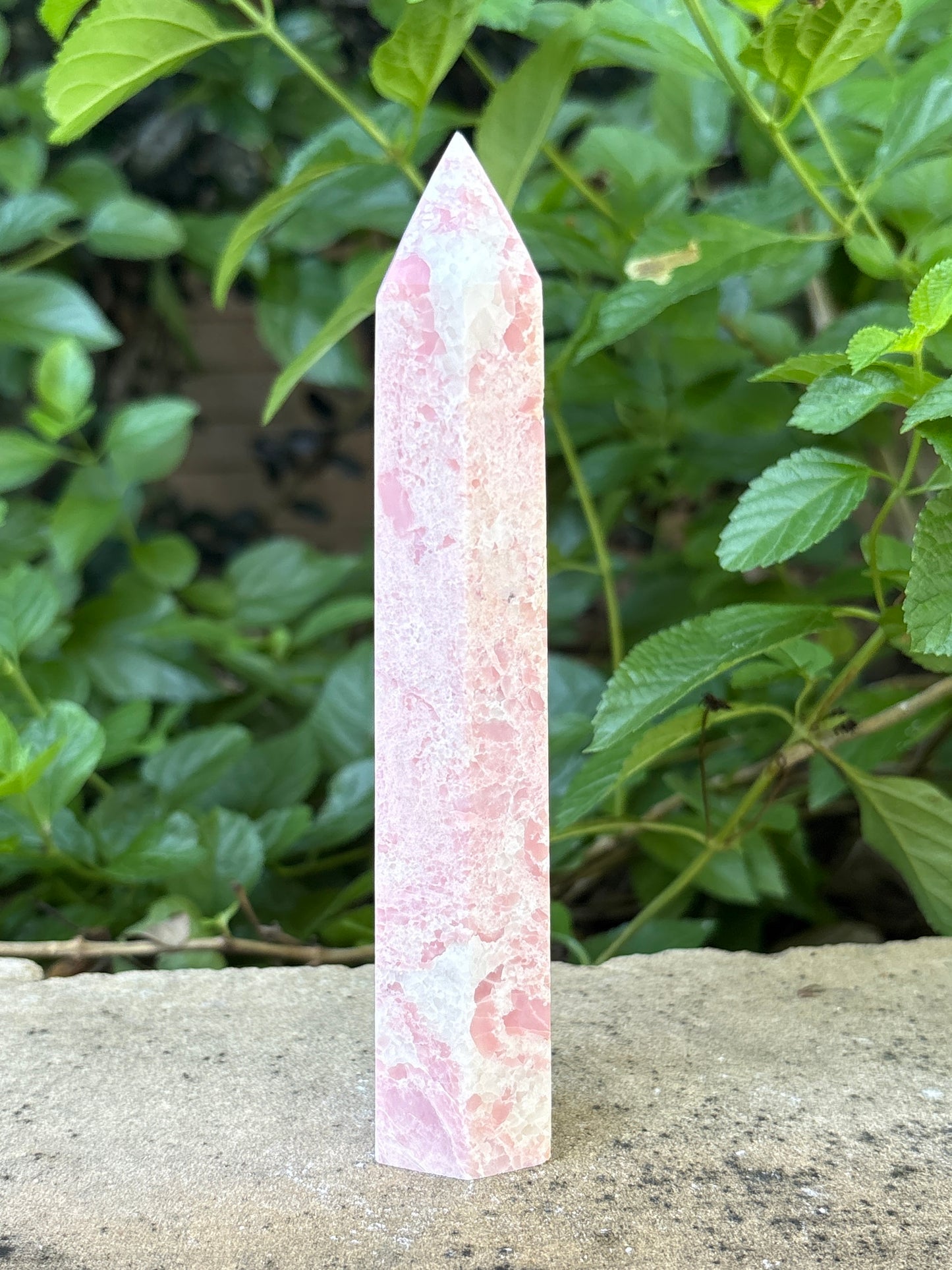 6.25" PINK OPAL TOWER - Nurturing • Self-Acceptance • Harmony