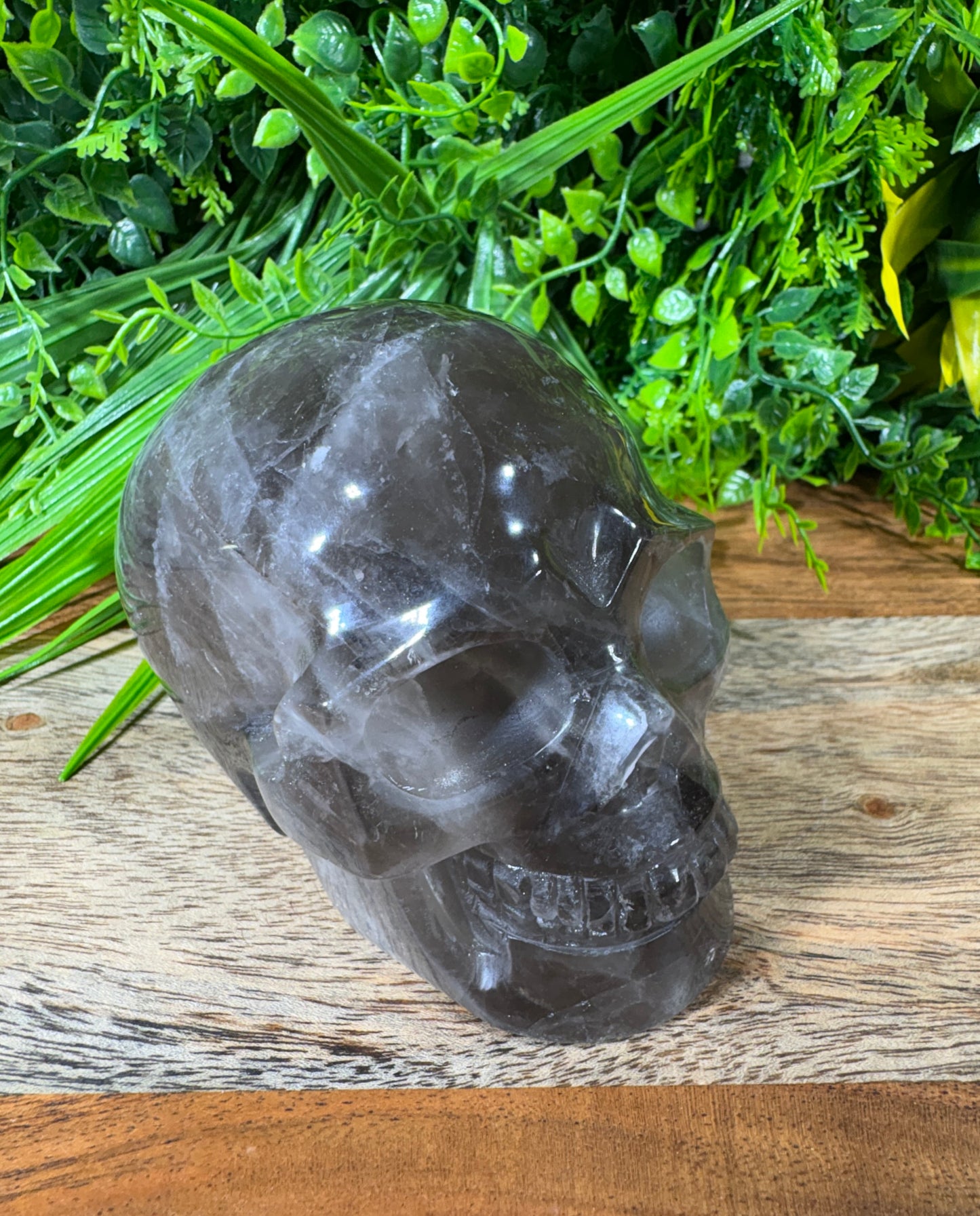 Smoky Quartz Skull - Grounding • Protection • Release