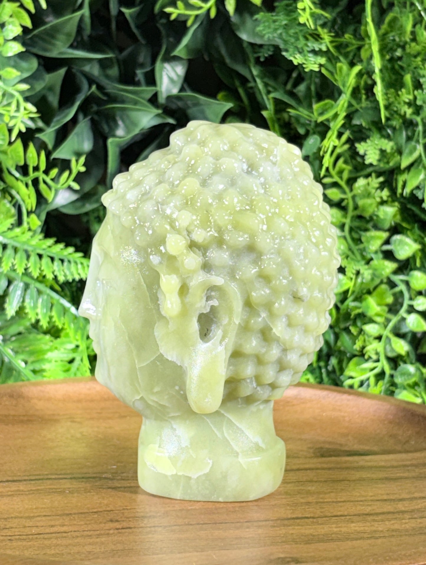 Serpentine Buddha Head Grounding • Inner Peace • Spiritual Growth