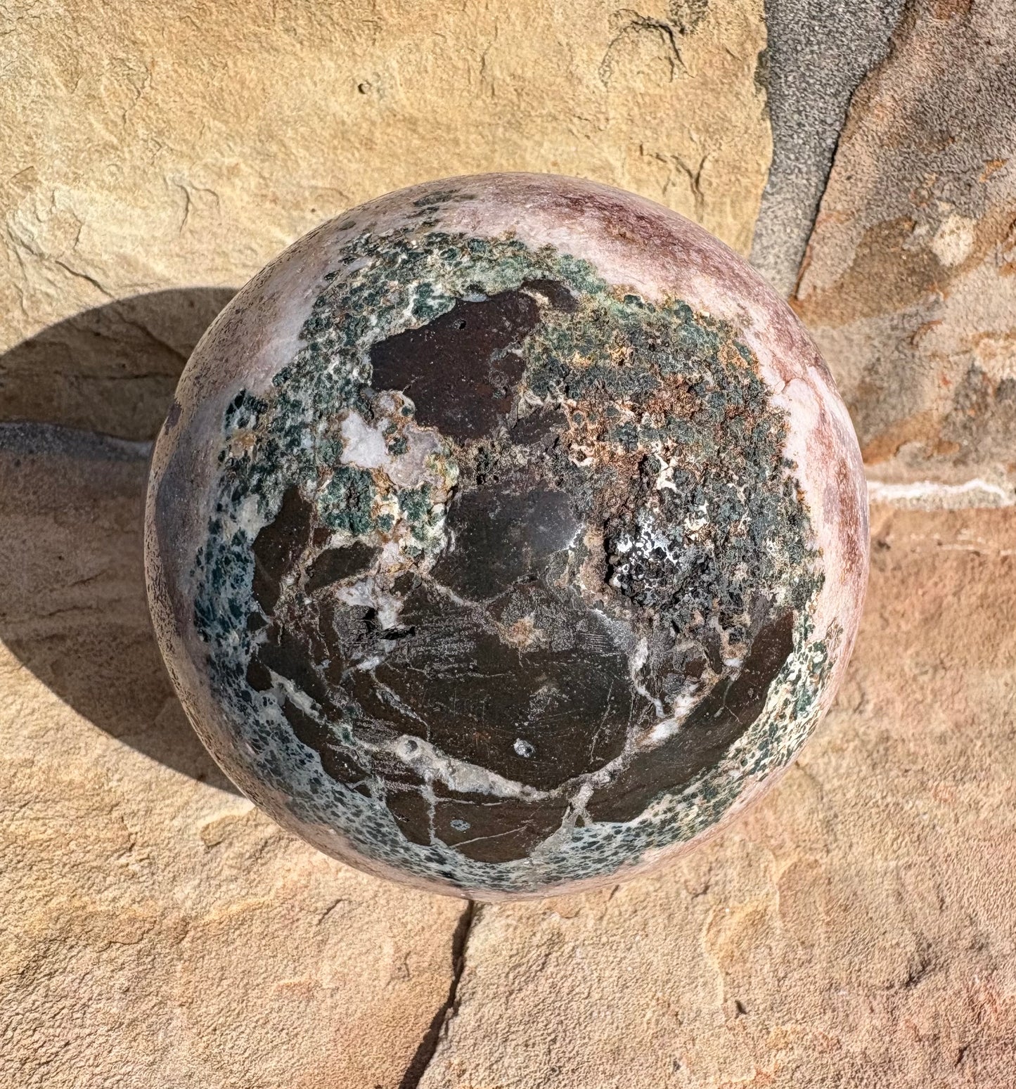 🌸✨ Pink Amethyst Druzy Sphere with Natural Matrix Earthborn Beauty | Raw Truth | Heart-Centered Calm