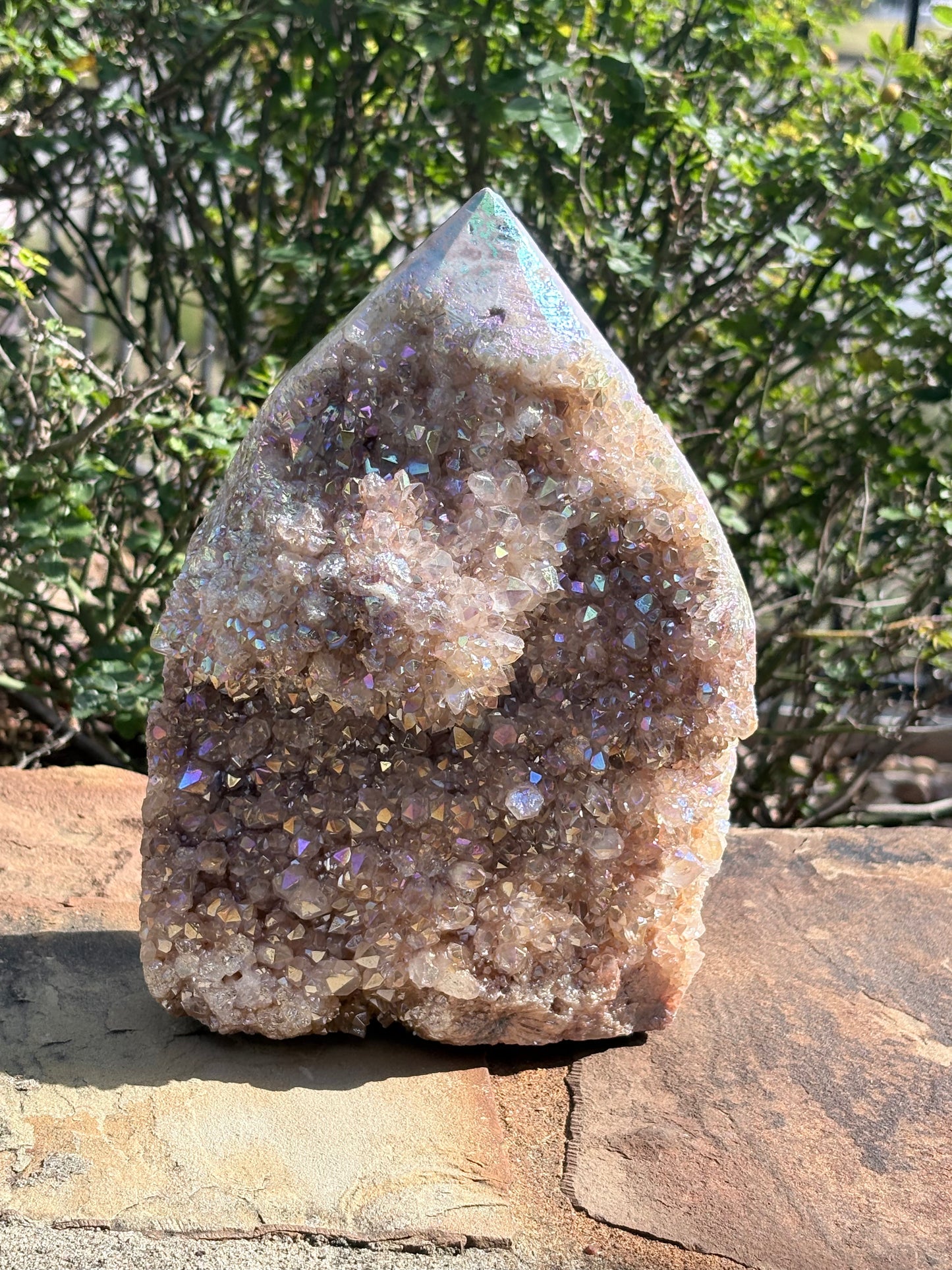 ✨ Aura Quartz Raw Crystal Cathedral Tower – Radiance • Amplification • Cosmic Spark