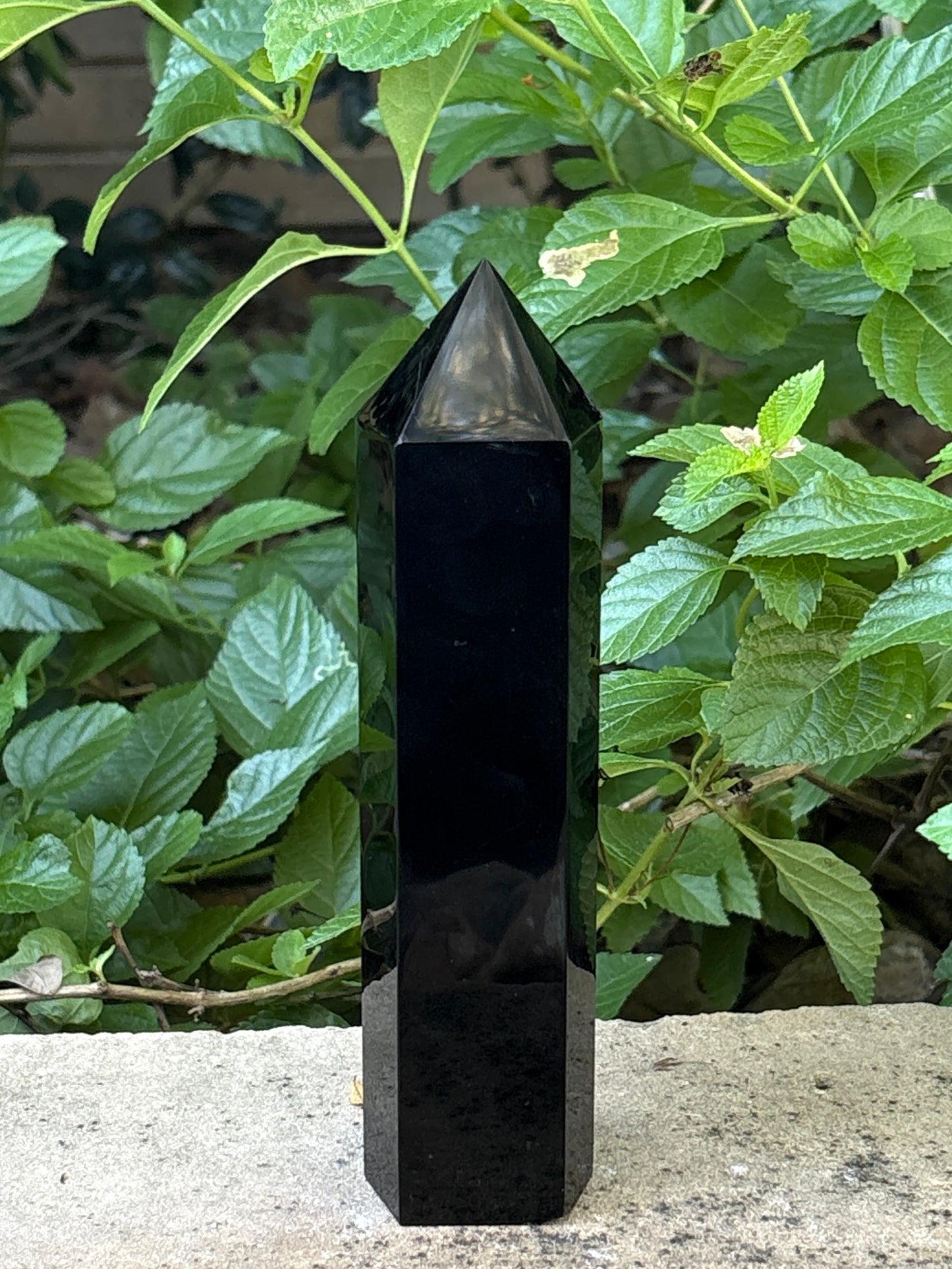 Black Obsidian Tower 1.1 lbs. – Protection • Cord Cutting • Grounded Strength