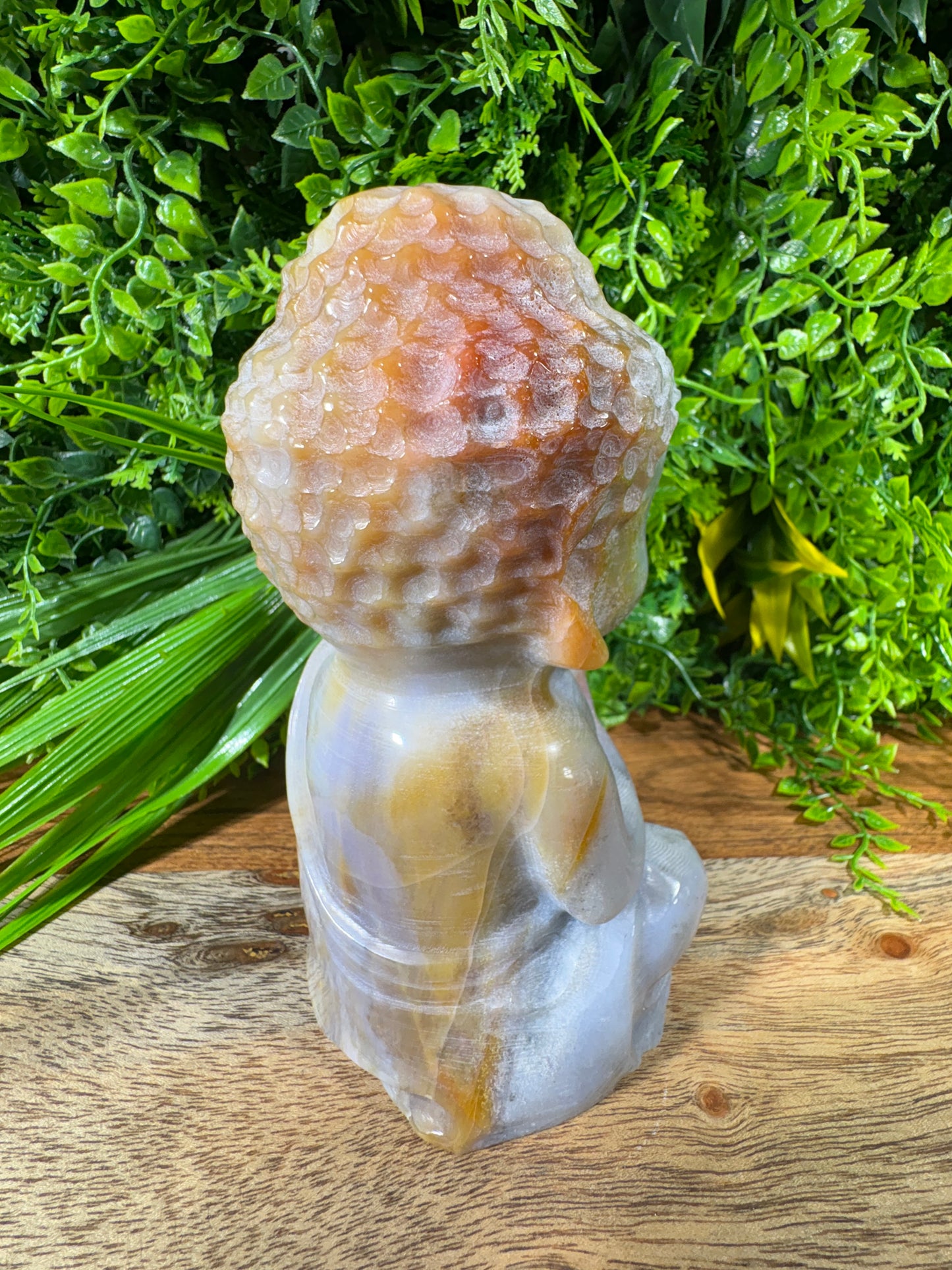 Multicolor Banded Agate Buddha - Grounding • Balance • Inner Peace