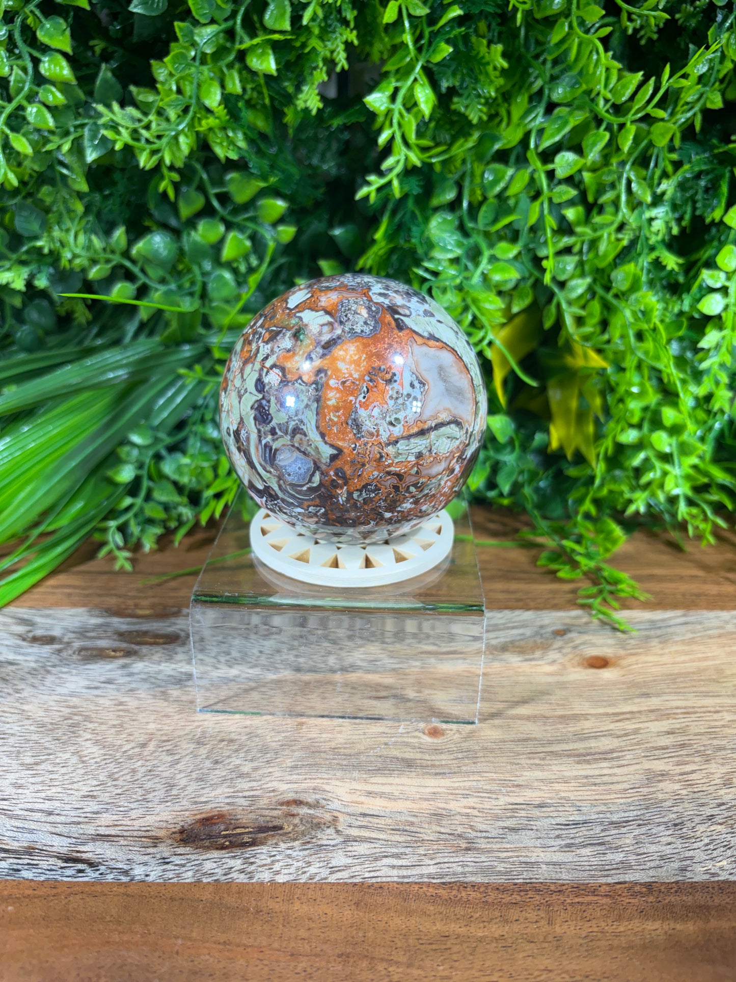 Money Agate Sphere -  Abundance • Prosperity • Growth