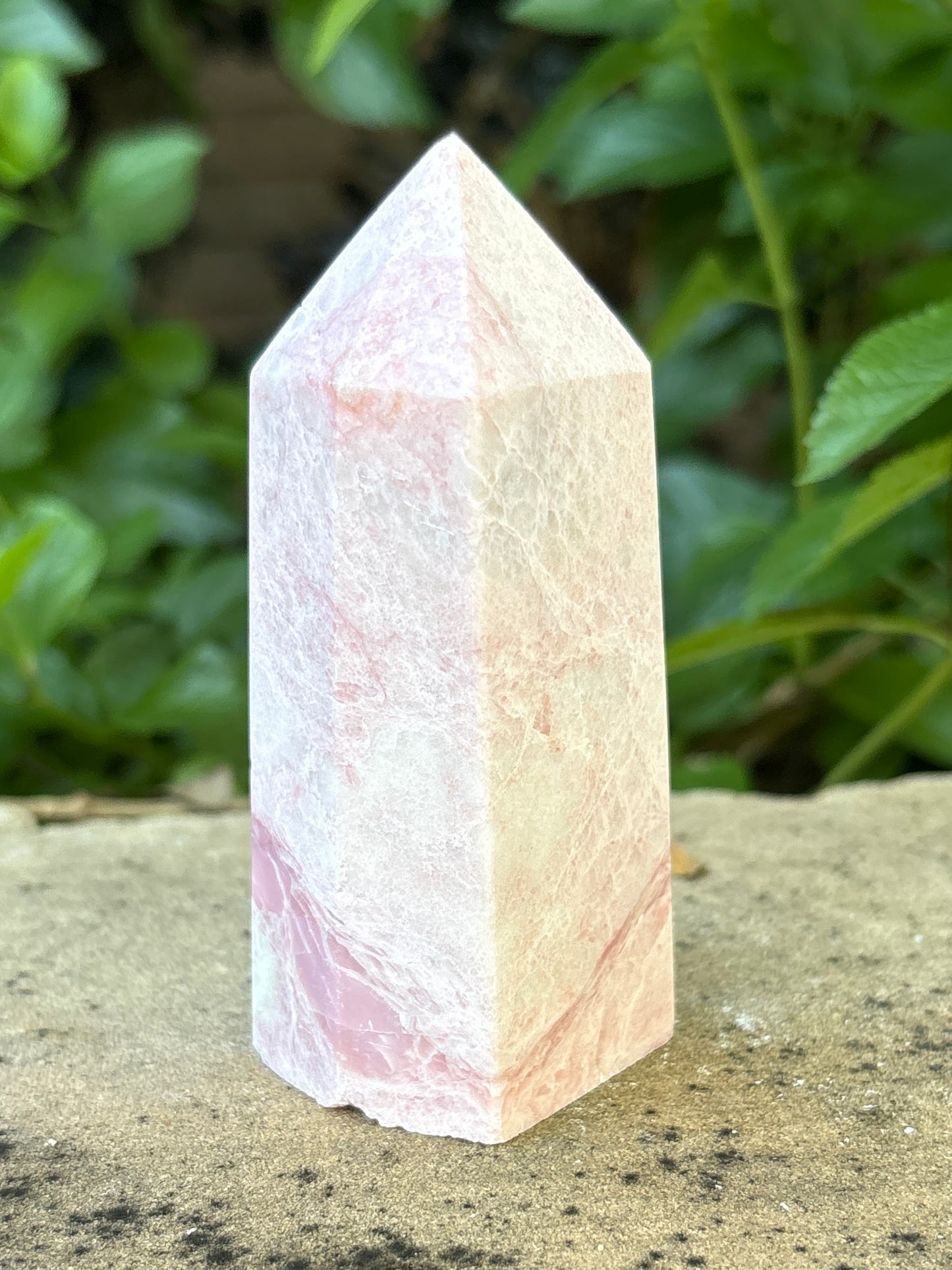 Pink Opal Tower - Compassion • Emotional Balance • Self-Love