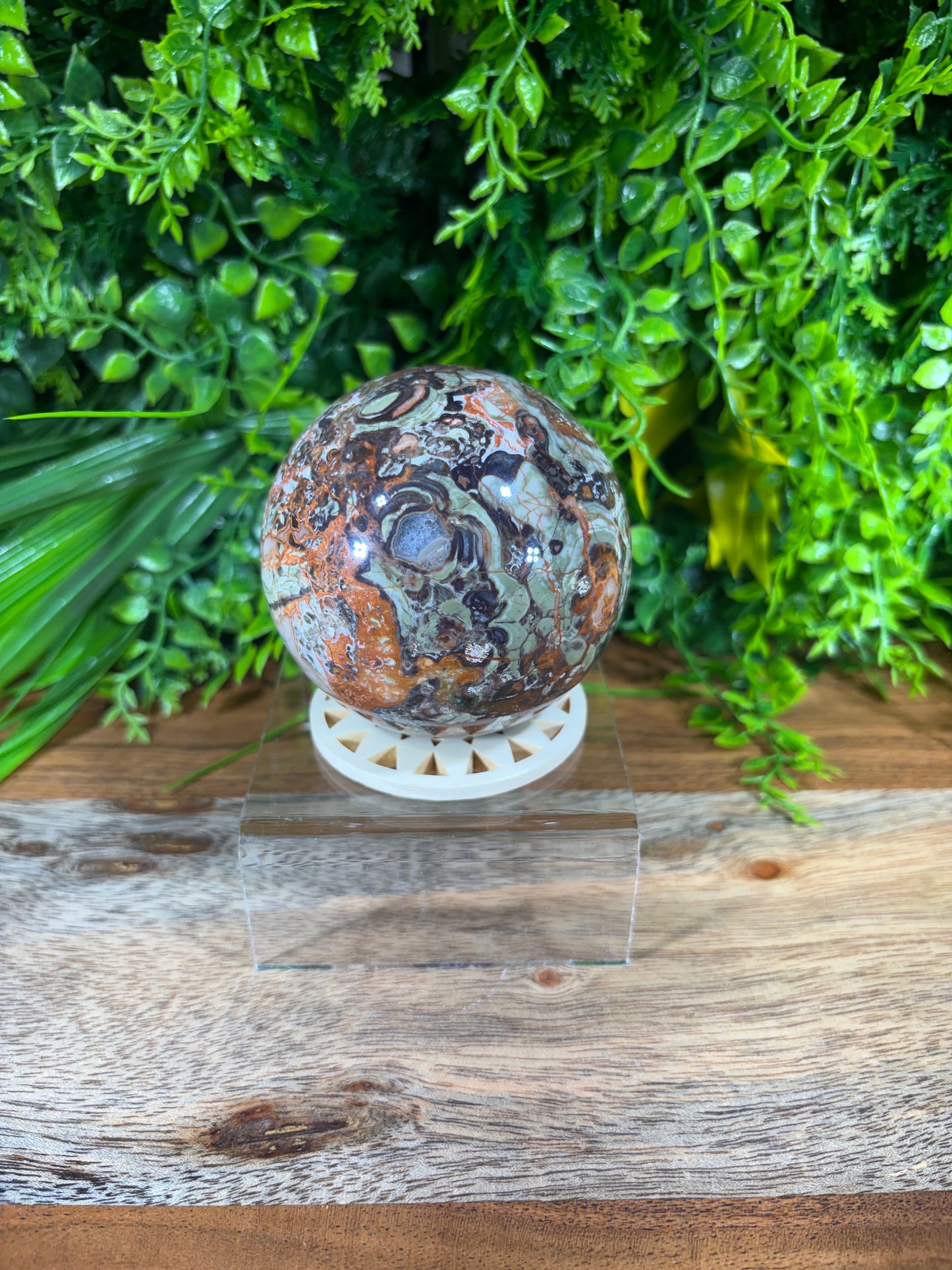 Money Agate Sphere -  Abundance • Prosperity • Growth