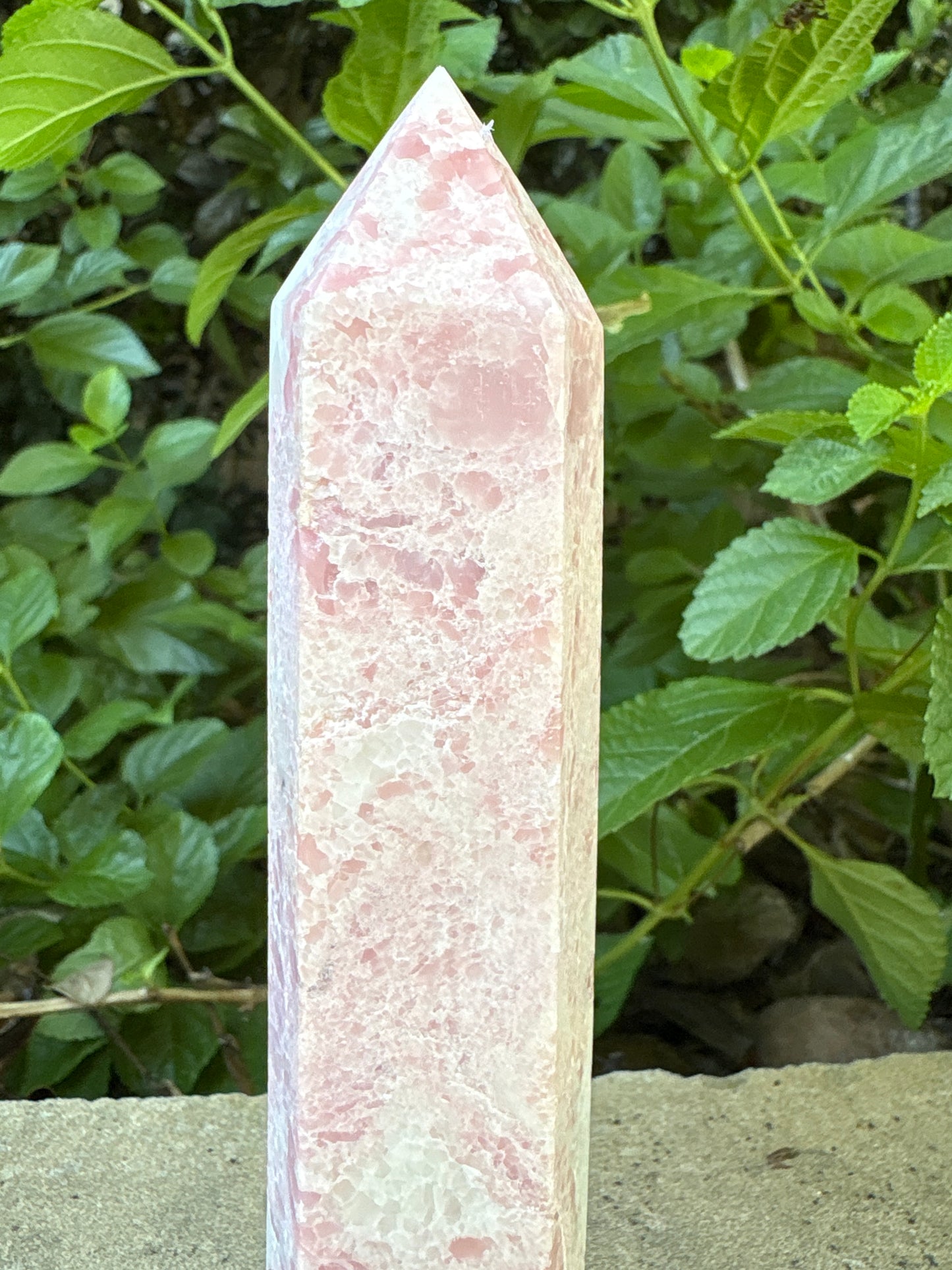 6.25" PINK OPAL TOWER - Nurturing • Self-Acceptance • Harmony