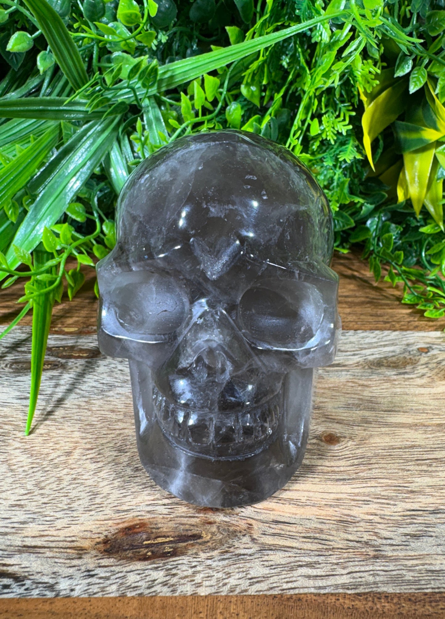 Smoky Quartz Skull - Grounding • Protection • Release