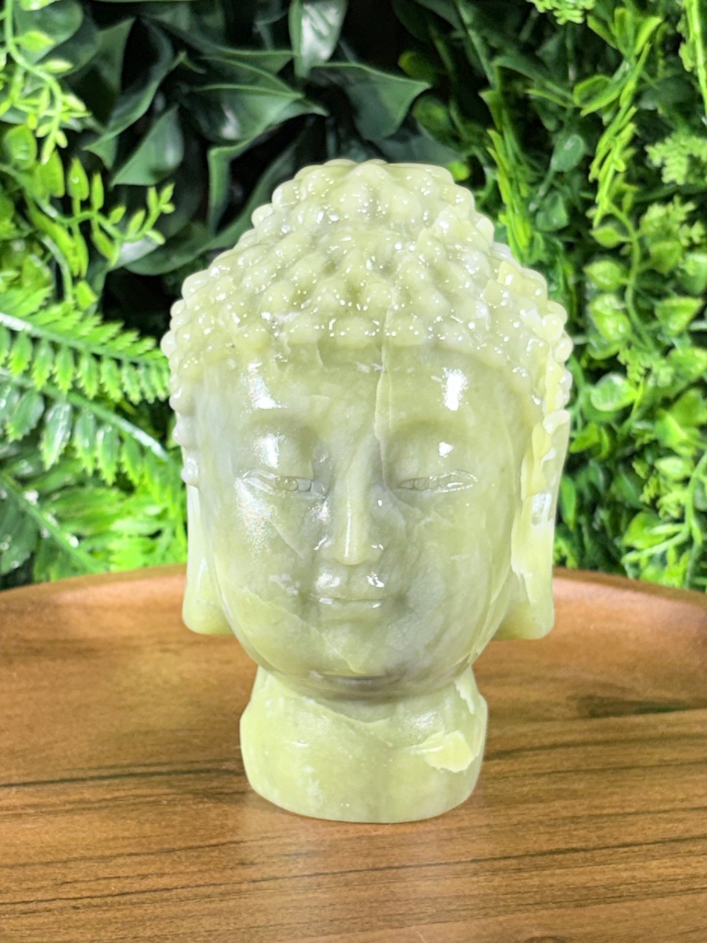 Serpentine Buddha Head Grounding • Inner Peace • Spiritual Growth