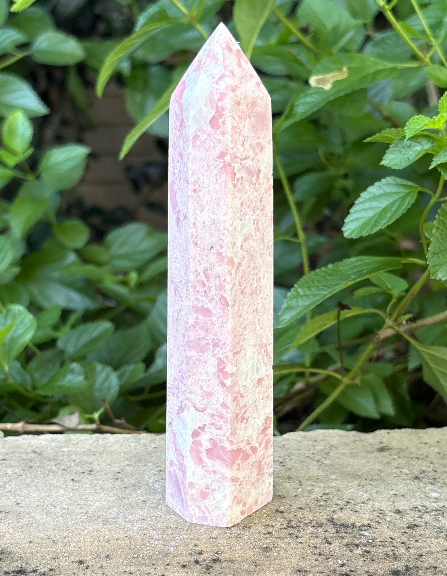 6.25" PINK OPAL TOWER - Nurturing • Self-Acceptance • Harmony
