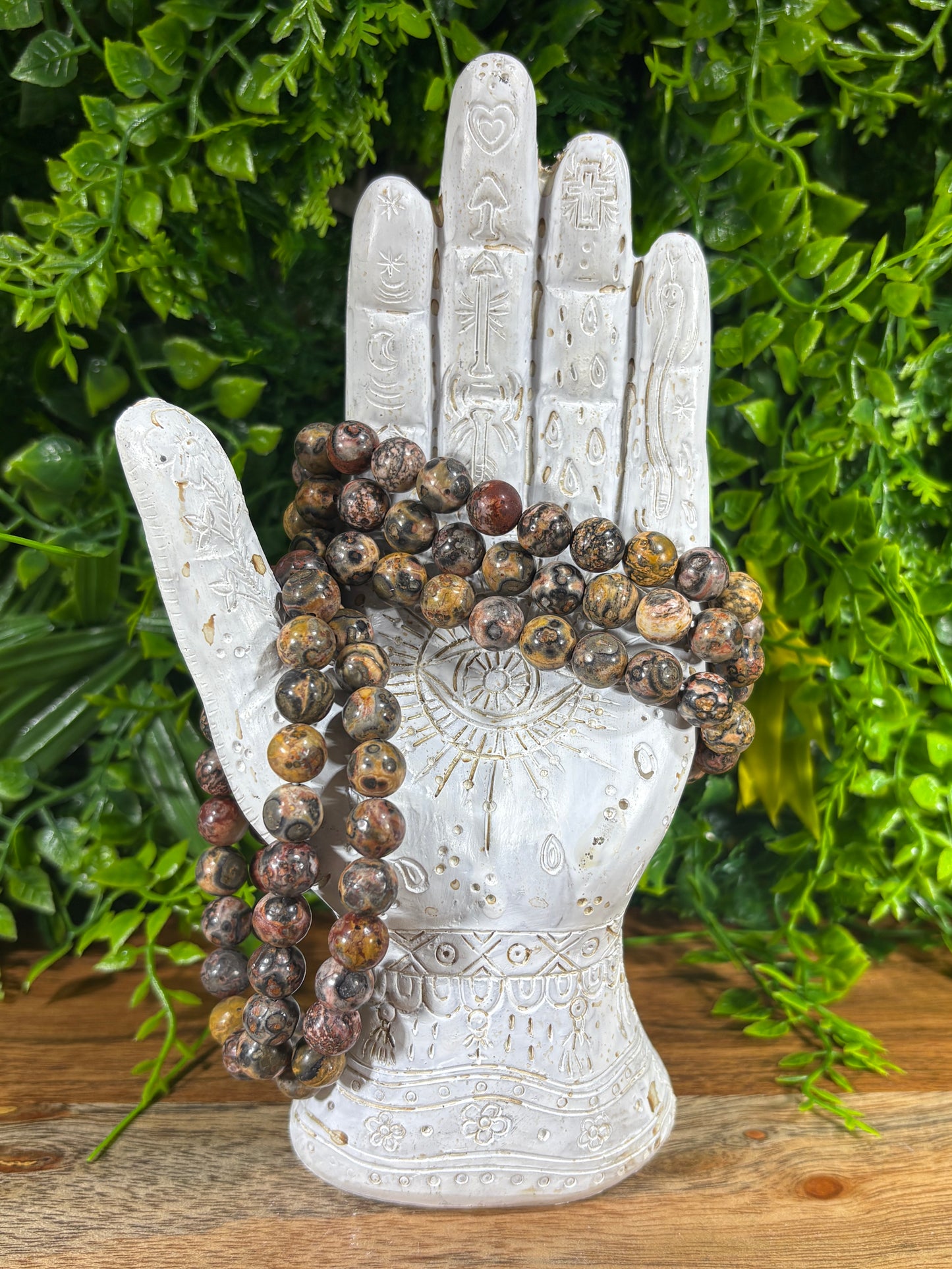 Leopard Skin Jasper 8mm Bracelet - Grounding • Strength • Confidence