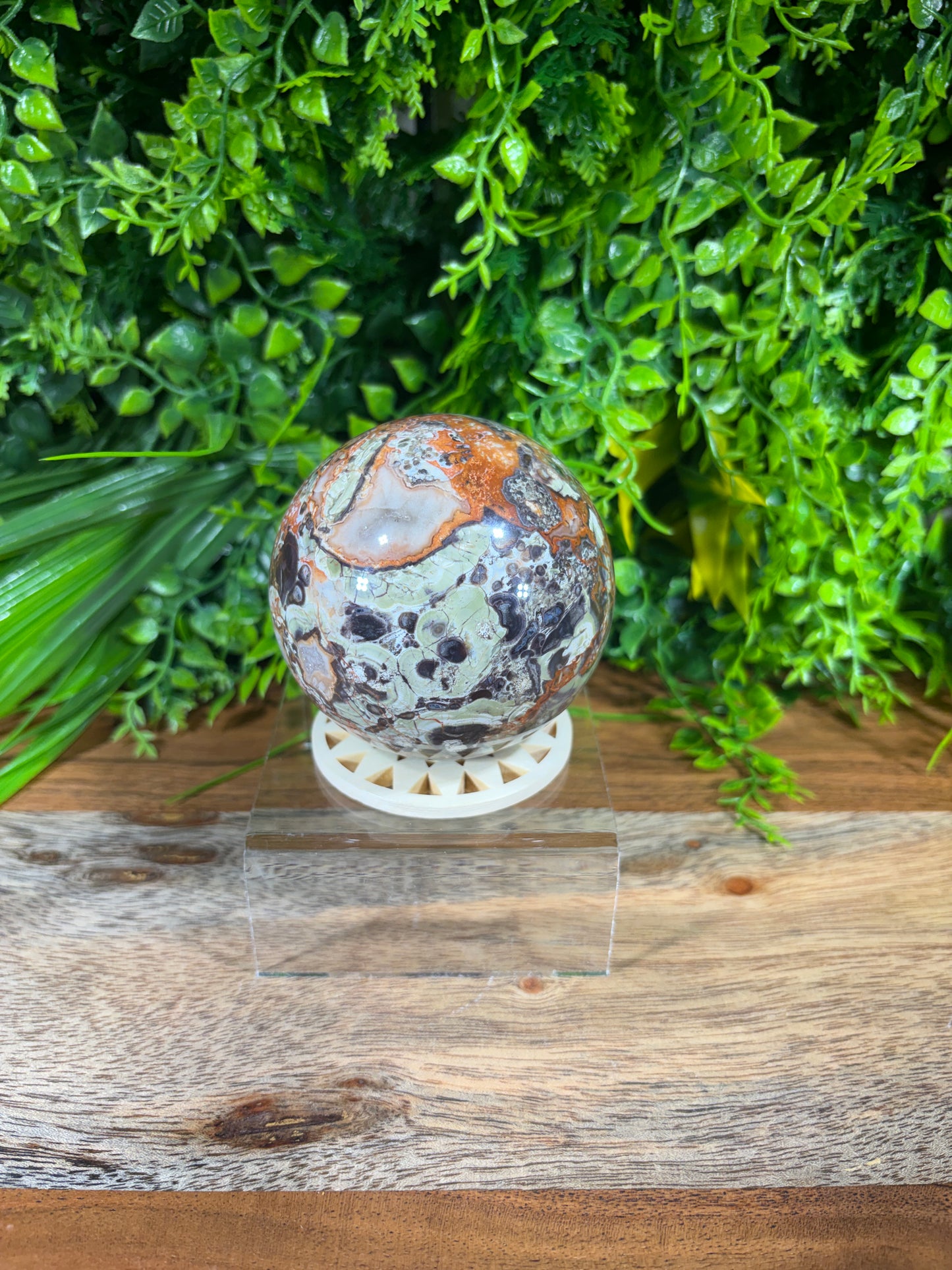 Money Agate Sphere -  Abundance • Prosperity • Growth
