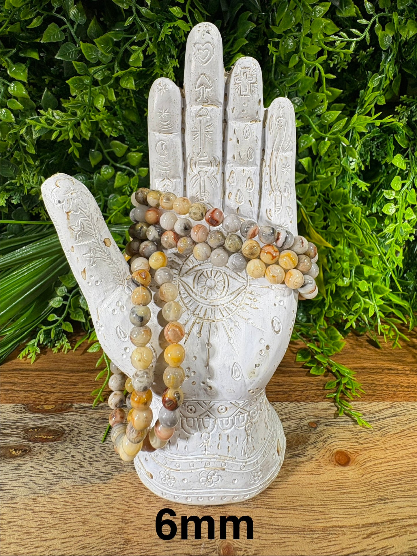 Crazy Lace Agate Bracelet 6mm & 8mm Natural Stone Bracelet – Joy • Protection •  Grounding |