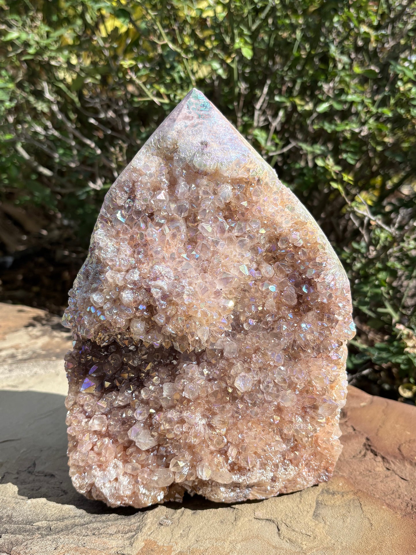 ✨ Aura Quartz Raw Crystal Cathedral Tower – Radiance • Amplification • Cosmic Spark