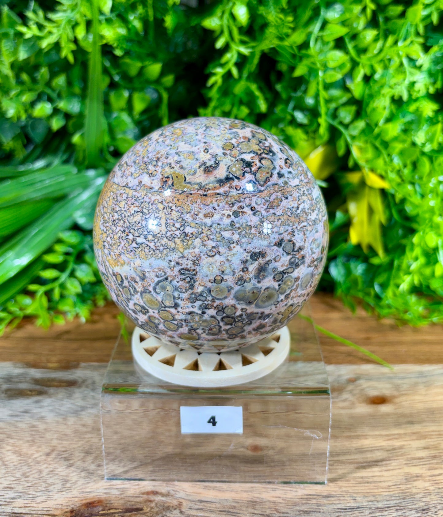 Leopard Skin Jasper Spheres Confidence • Grounding • Adventure