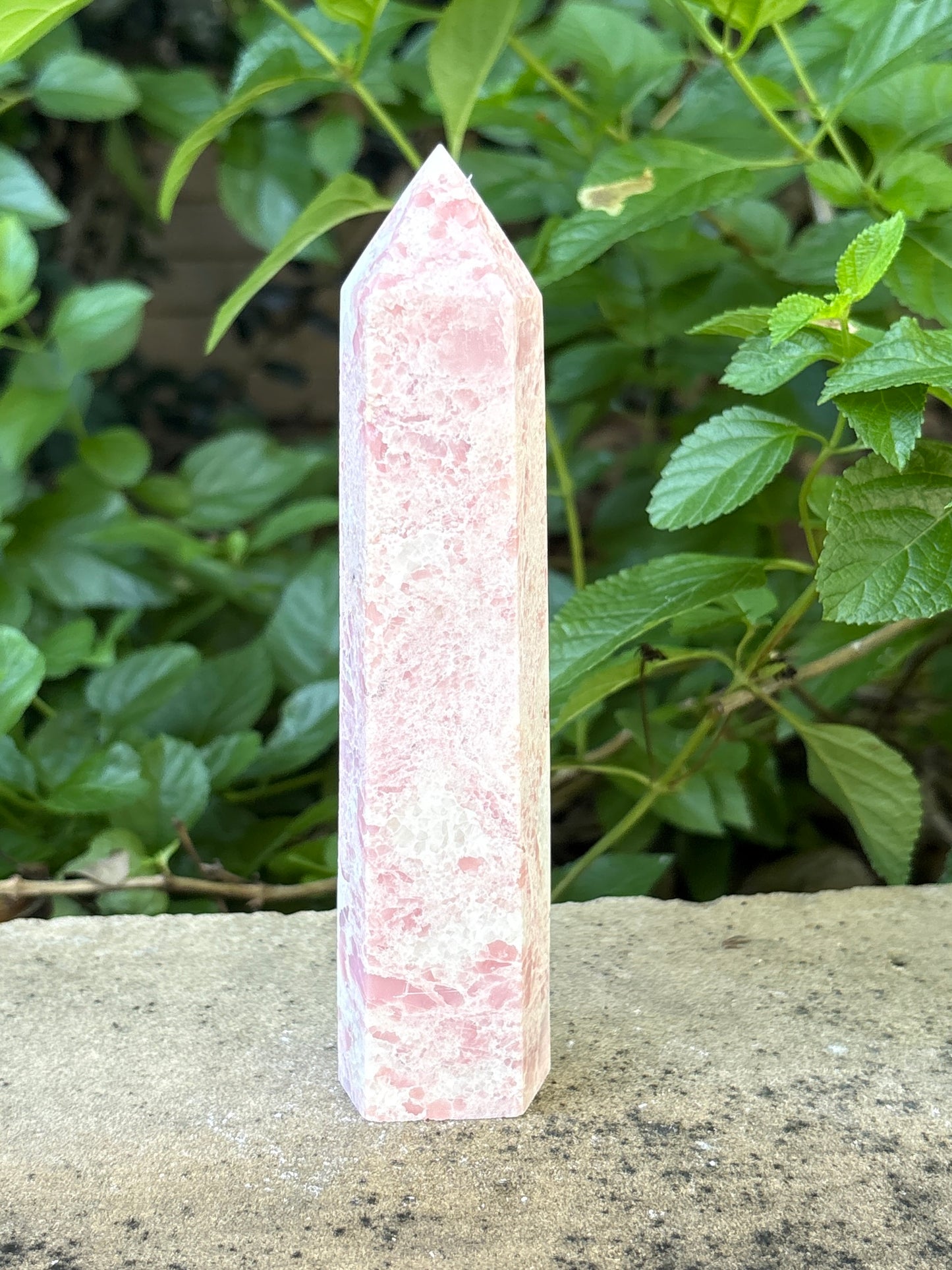 6.25" PINK OPAL TOWER - Nurturing • Self-Acceptance • Harmony