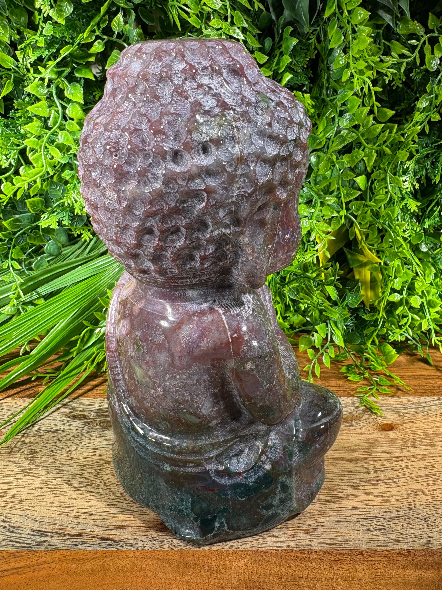 “Tidekeeper” 5.5lb. Orbicular Jasper Buddha | Emotional Balance • Calm Presence • Joyful Grounding
