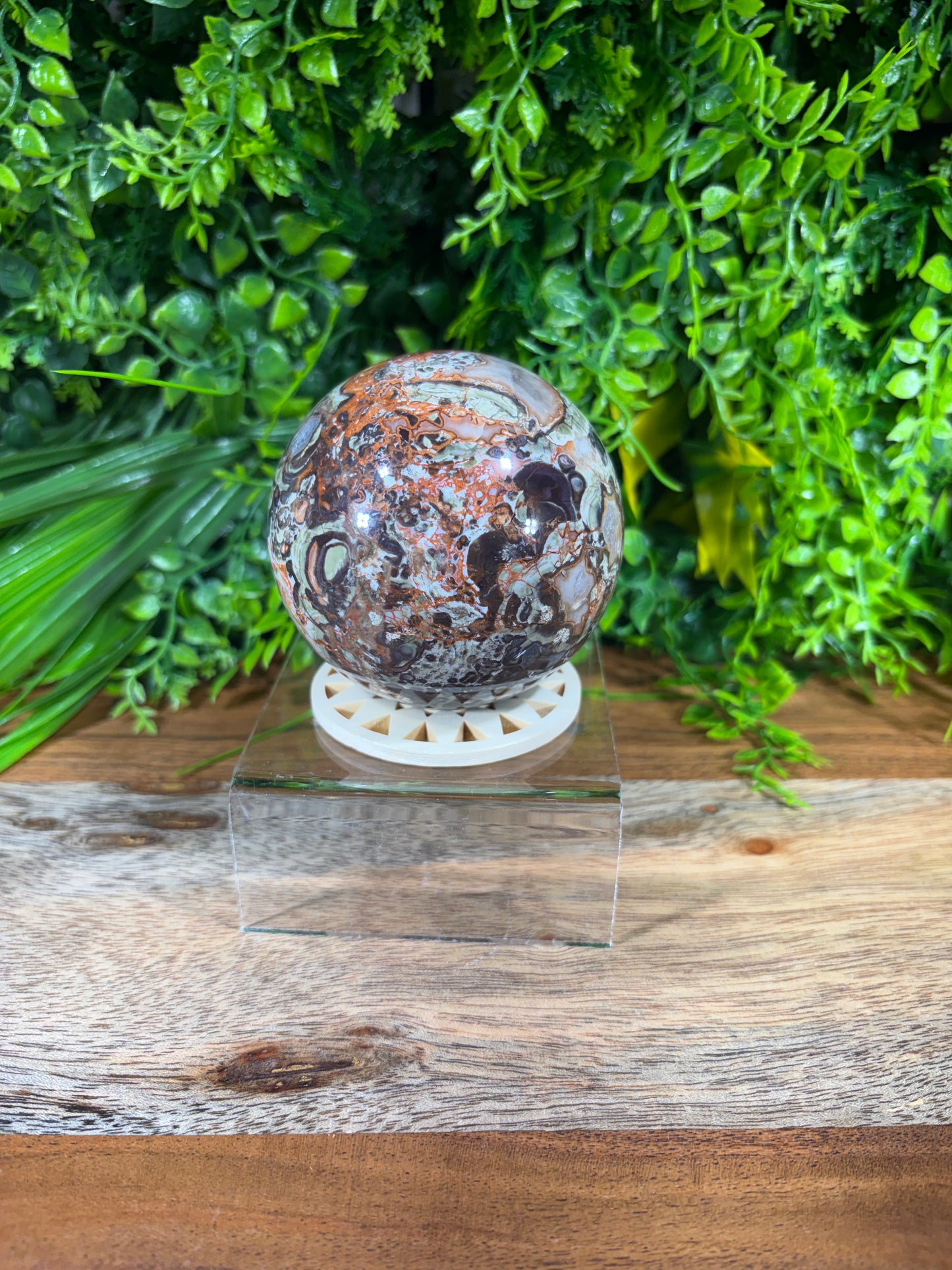 Money Agate Sphere -  Abundance • Prosperity • Growth