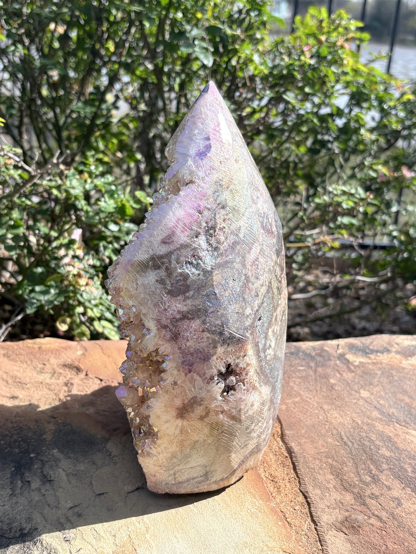 ✨ Aura Quartz Raw Crystal Cathedral Tower – Radiance • Amplification • Cosmic Spark