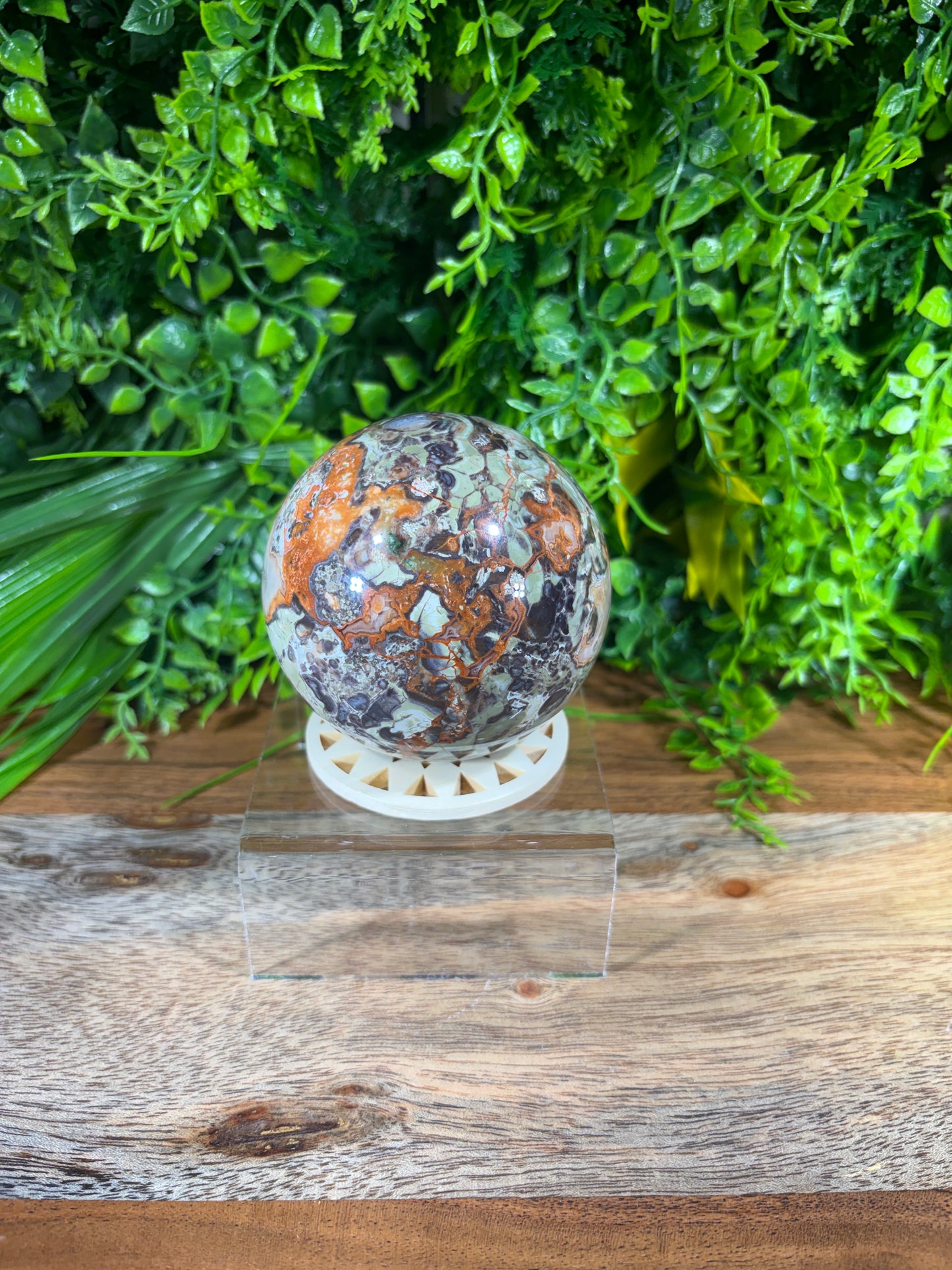 Money Agate Sphere -  Abundance • Prosperity • Growth