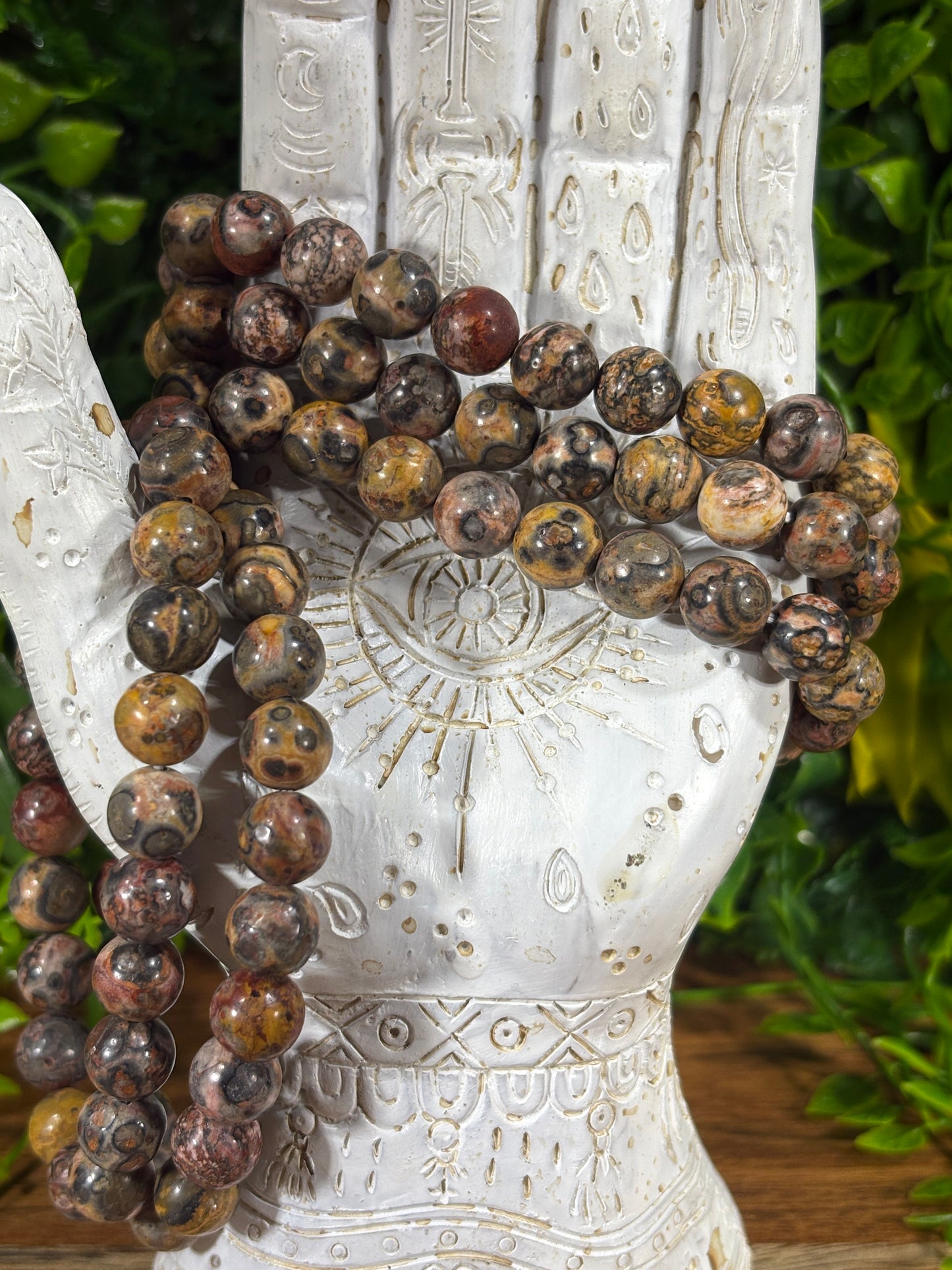 Leopard Skin Jasper 8mm Bracelet - Grounding • Strength • Confidence