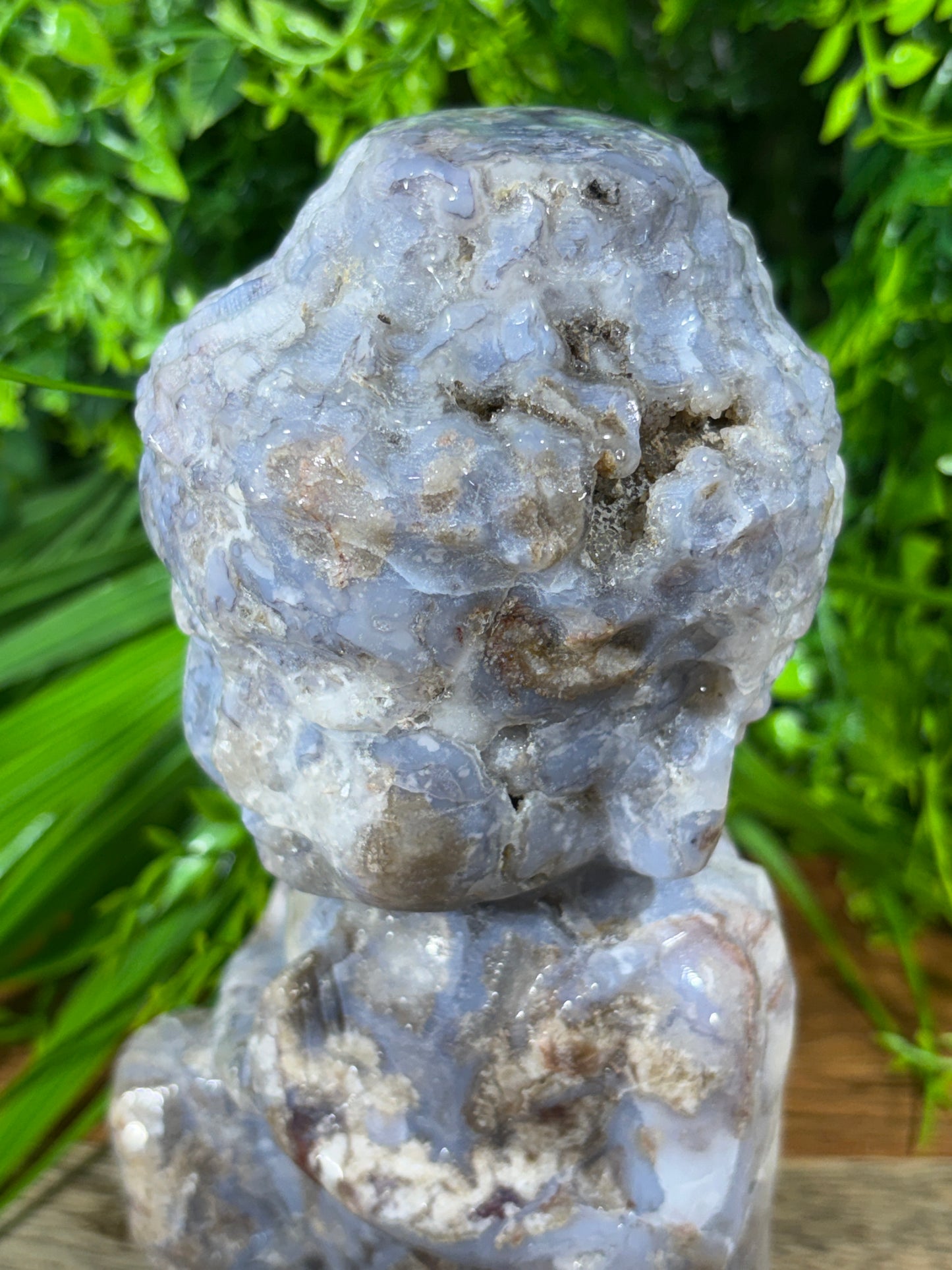 Blue Agate Buddha Guardian – Caverned Calm & Ancient Stillness  Peace | Patience | Deep Soul Grounding