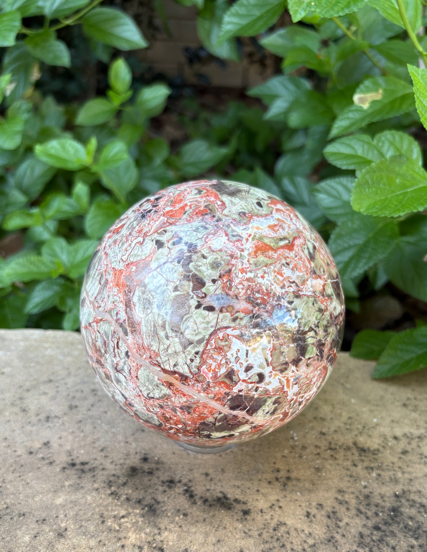 Large Money Agate Sphere - 115 mm - 5 lbs - Abundance • Prosperity • Growth