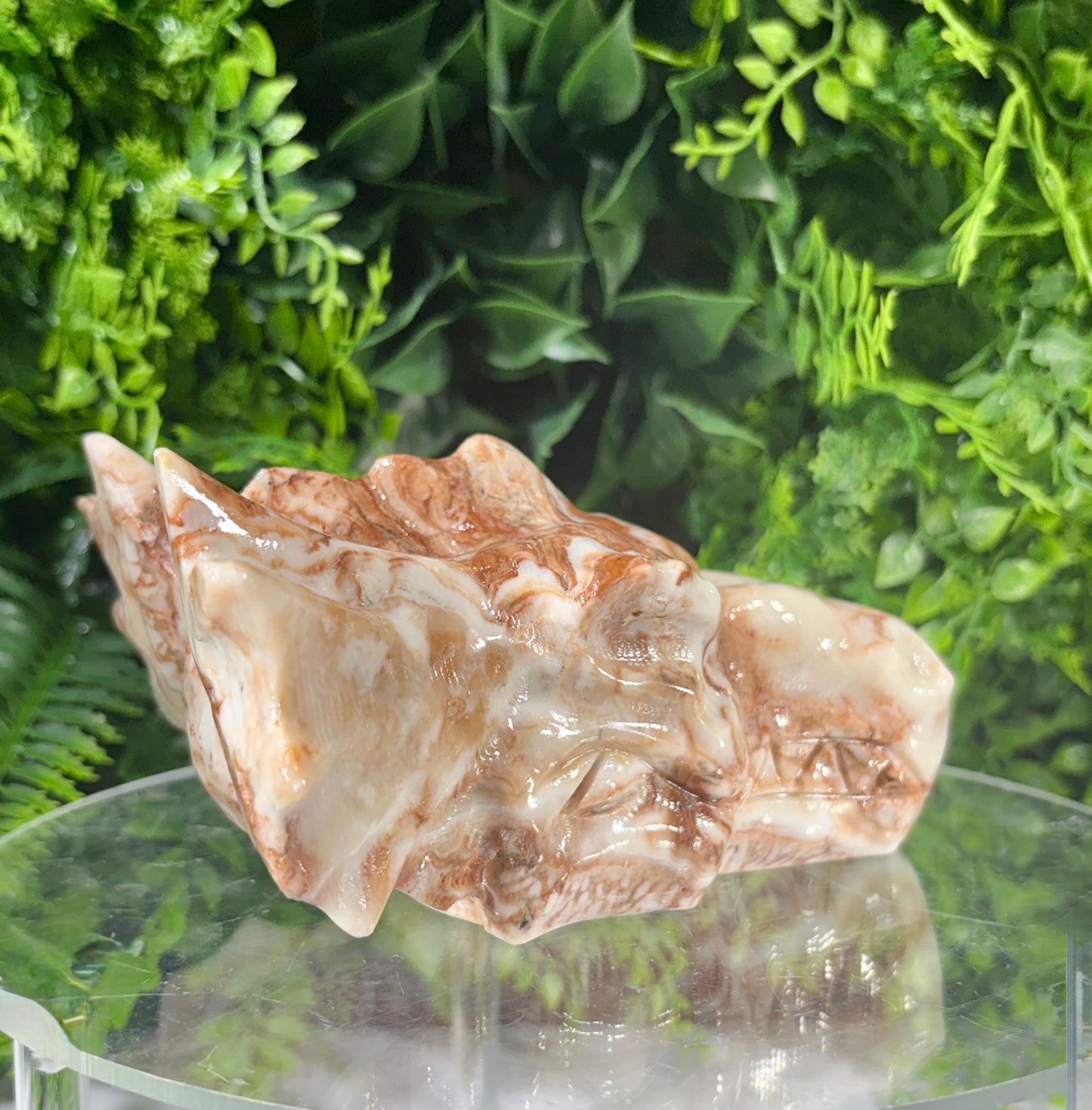 Carved Calcite Dragon Head -Confidence • Joy • Empowered Energy