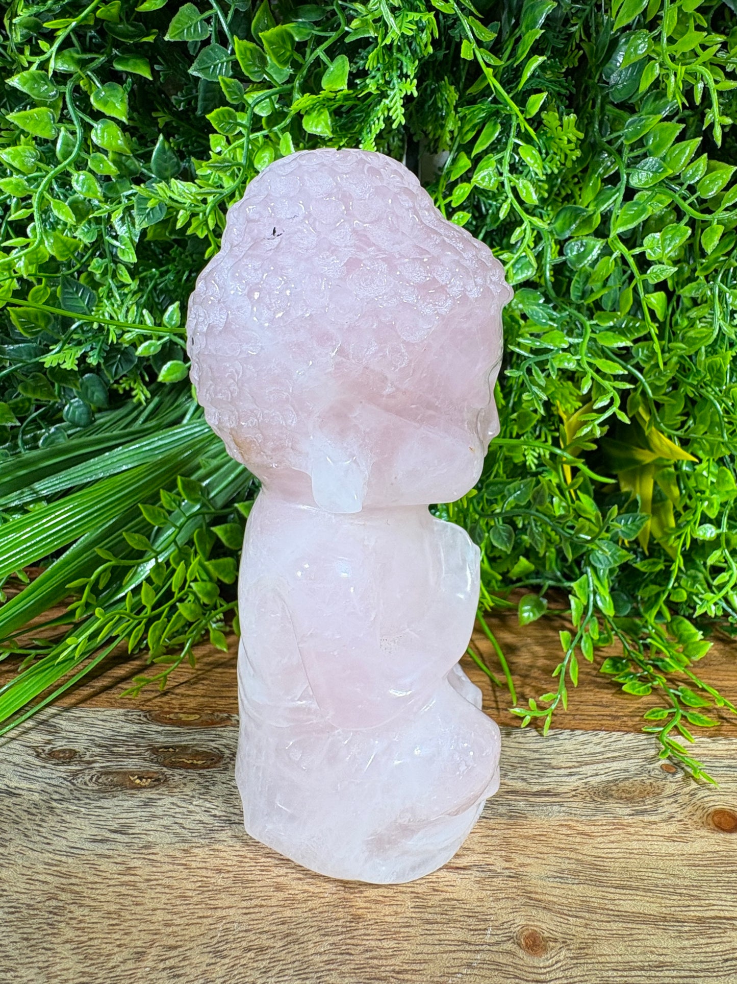 Rose Quartz Baby Buddha | Gentle Protection • Heart Balance • Soft Strength