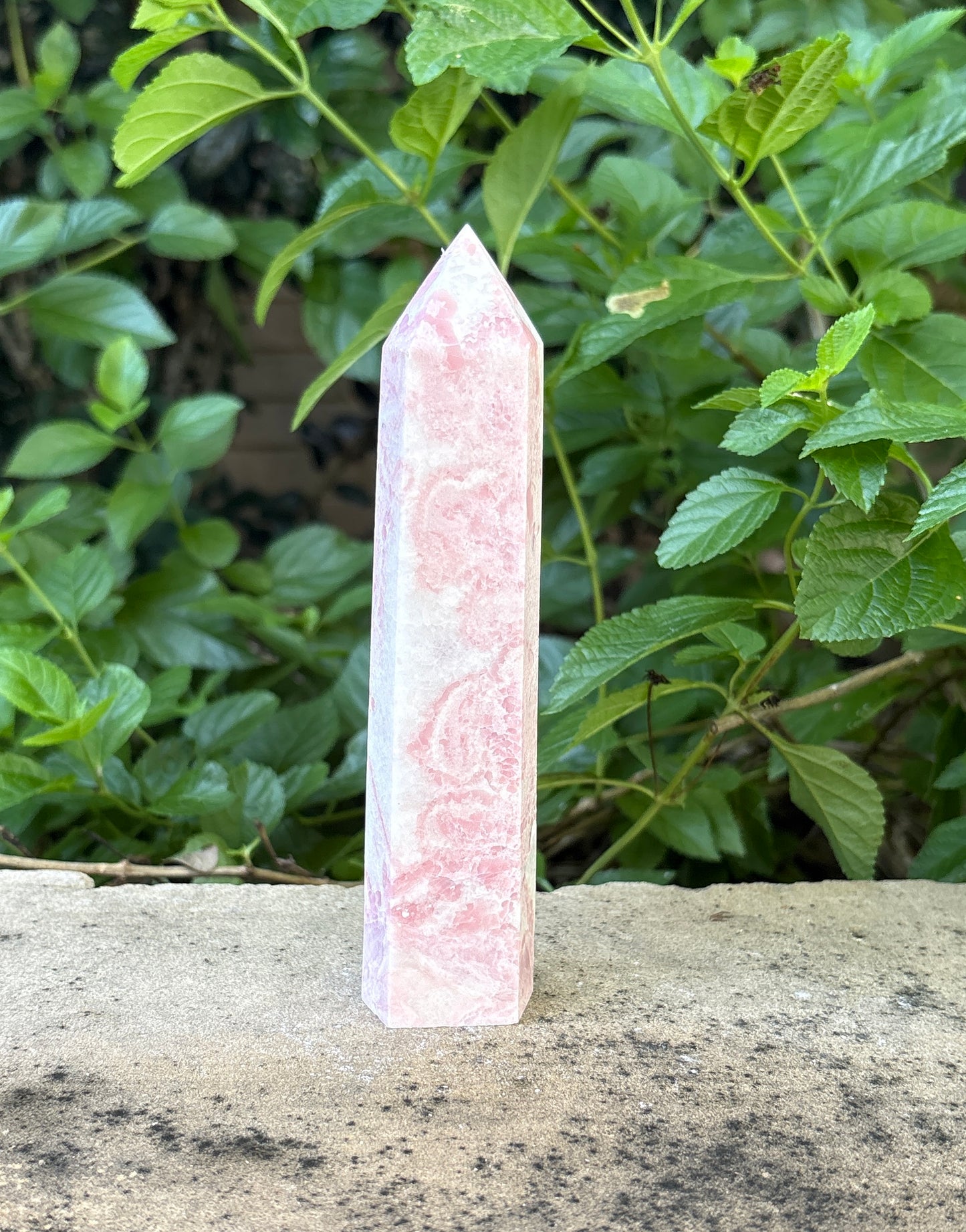6.25" PINK OPAL TOWER - Nurturing • Self-Acceptance • Harmony