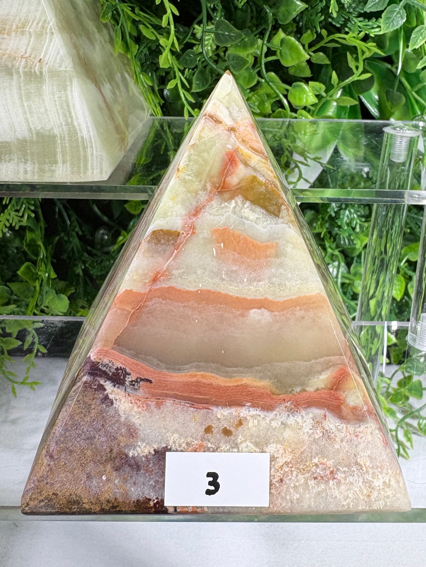 Green Onyx Pyramids Grounding • Confidence • Balance