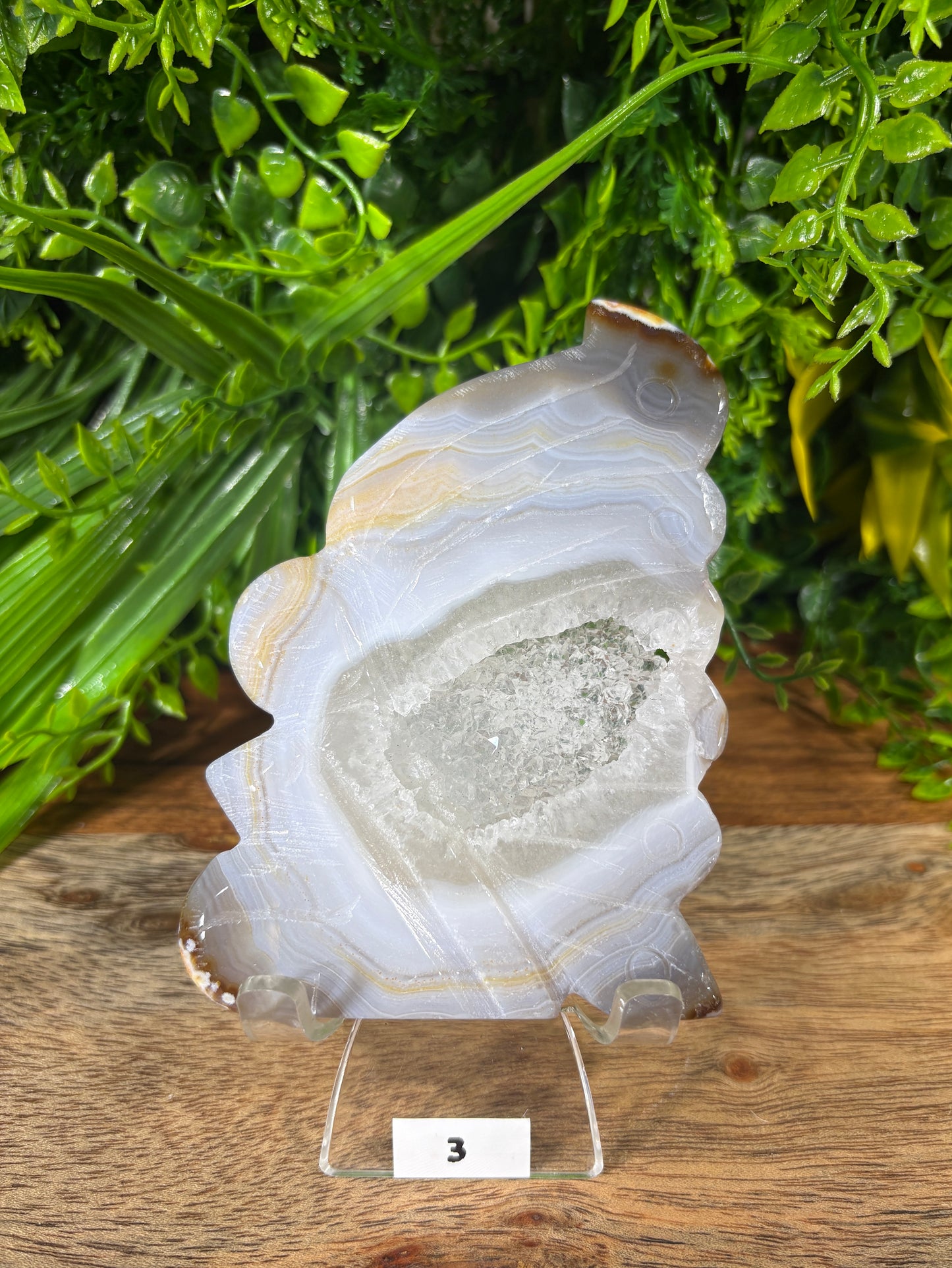 Agate Fairy Carvings with Natural Druzy - Magic • Balance • Grounding
