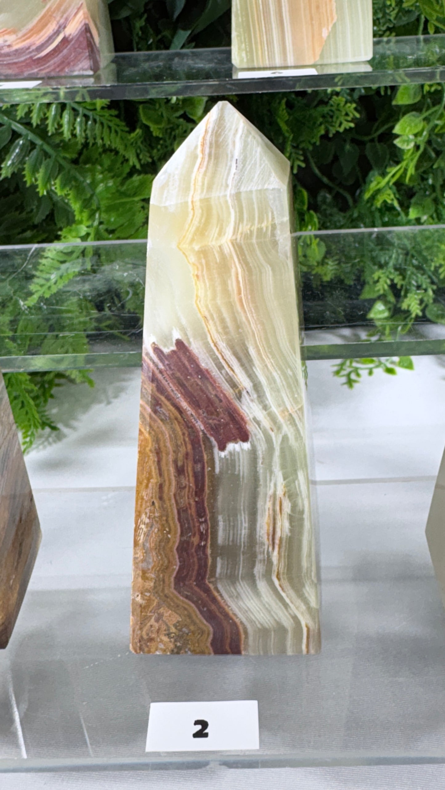 Natural Banded Onyx Towers Grounding • Confidence • Calm Energy