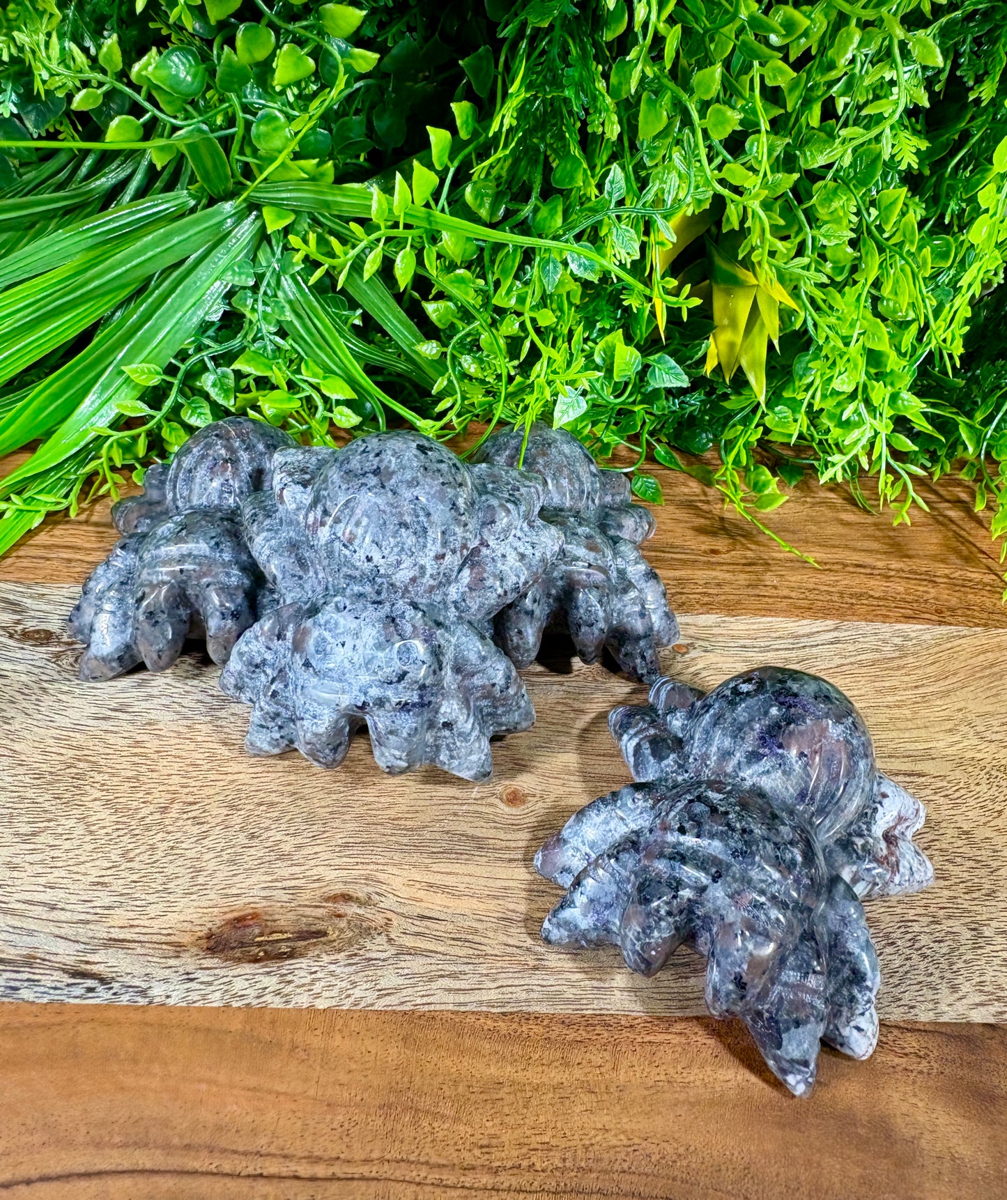 Yooperlite Tarantula Spider Carving UV Reactive - Grounding • Protection • Hidden Truths