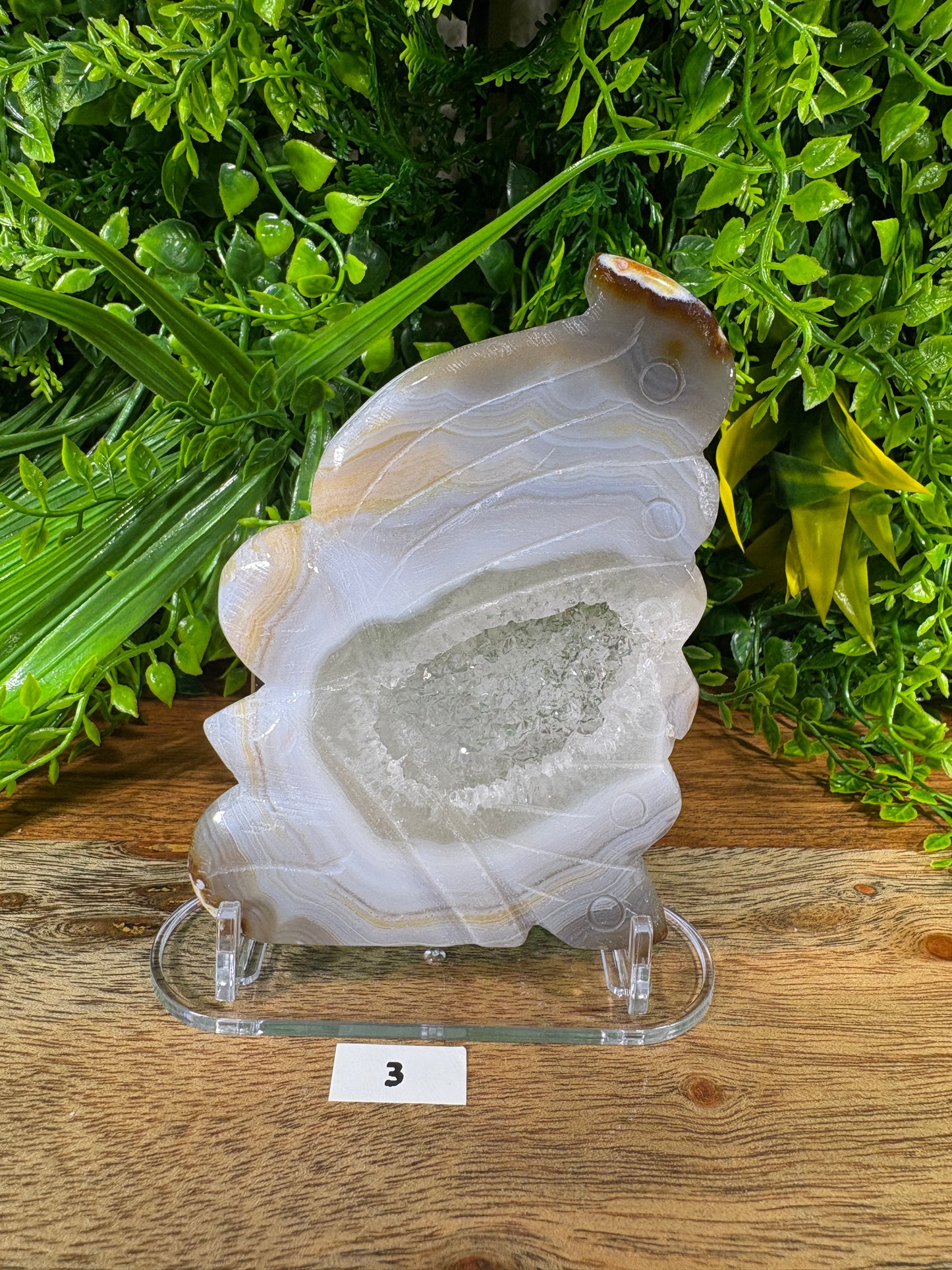 Agate Fairy Carvings with Natural Druzy - Magic • Balance • Grounding