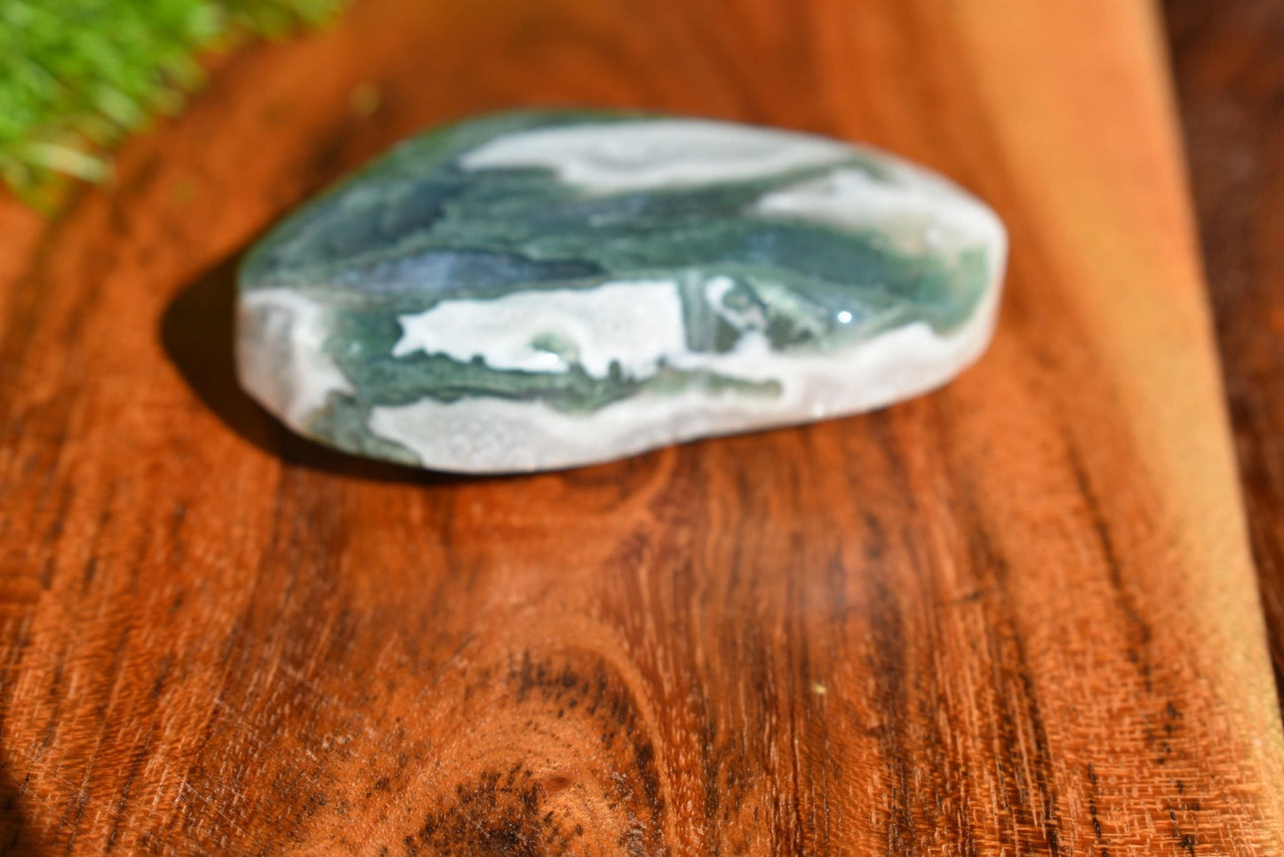 🌿 Moss Agate Heart – Grounding, Renewal &amp; Earth Magic | 3.37 oz