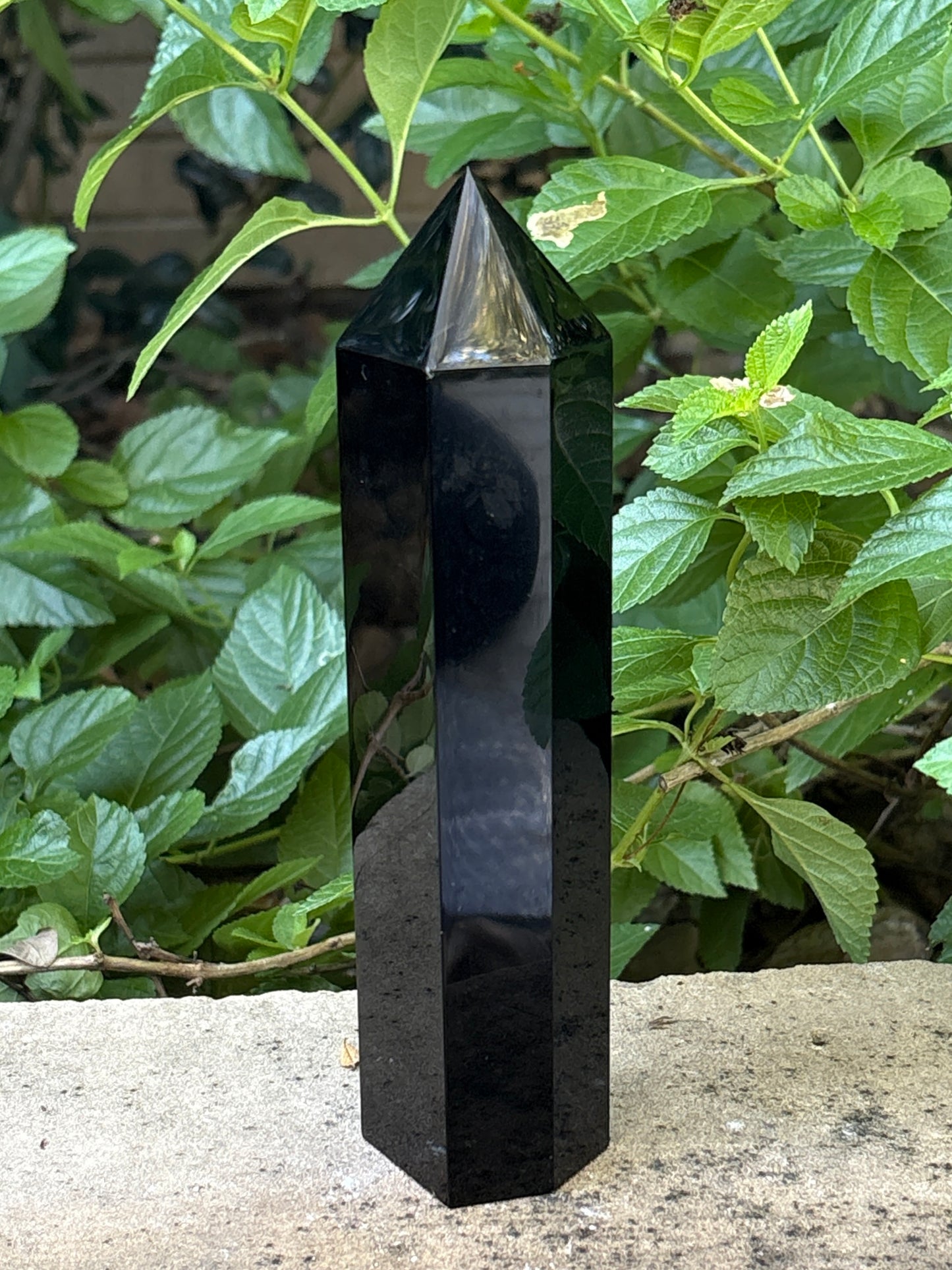 Black Obsidian Tower 1.1 lbs. – Protection • Cord Cutting • Grounded Strength