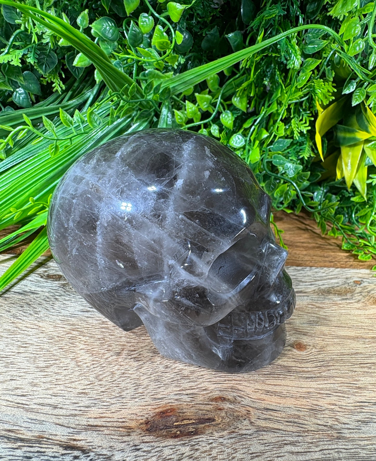 Smoky Quartz Skull - Grounding • Protection • Release