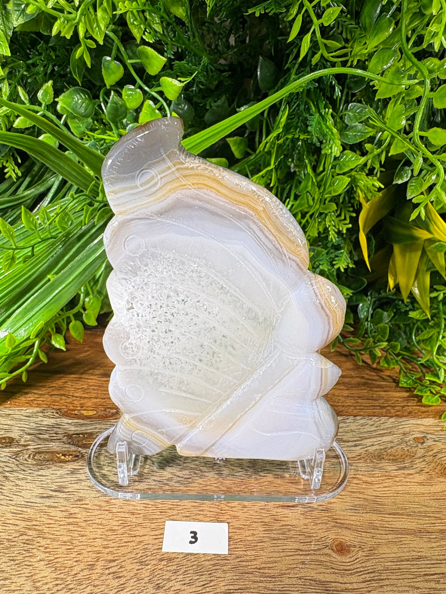 Agate Fairy Carvings with Natural Druzy - Magic • Balance • Grounding