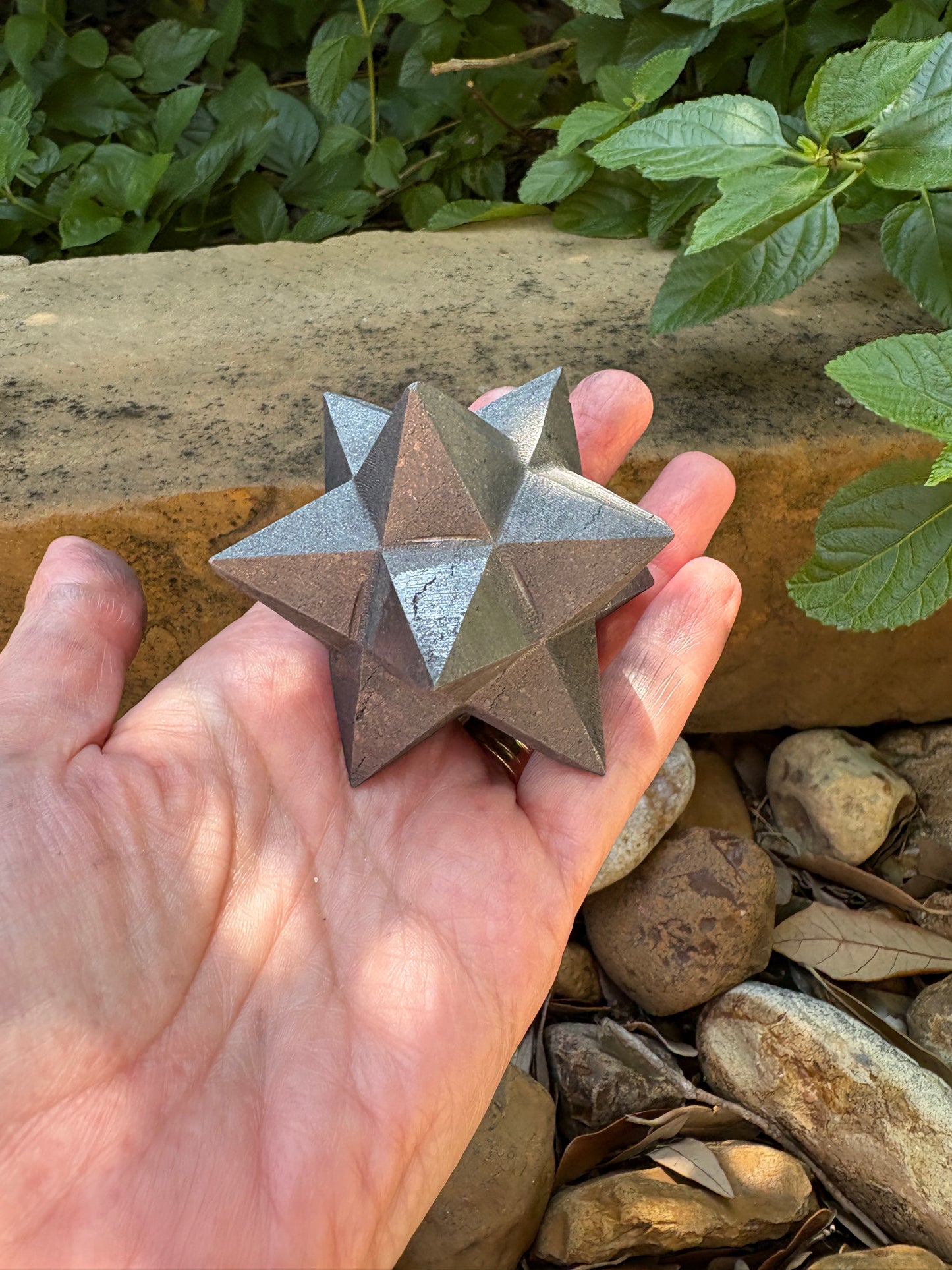 Shungite Geometric Star | Grounding • Protection • Energetic Clearing