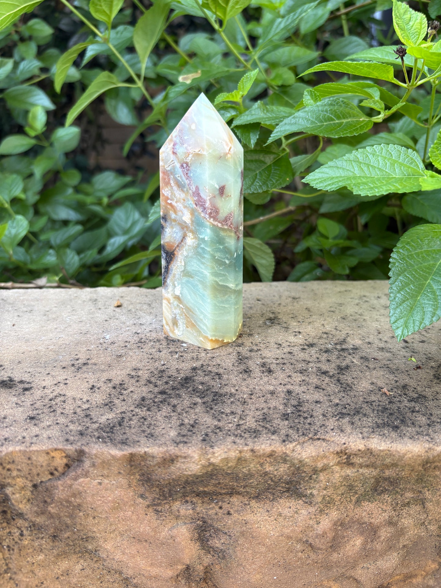Chunky Amazonite Tower -  Confidence • Communication • Balance